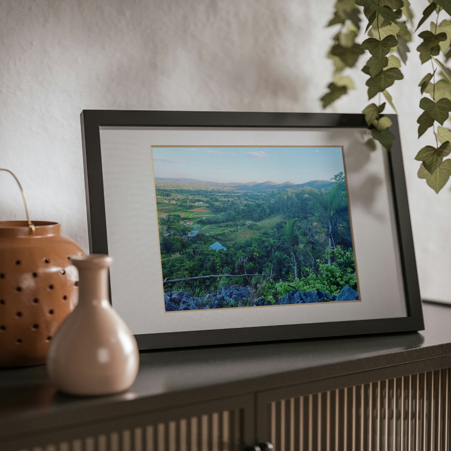 Viñales from above | Cuba | Framed Posters, Black