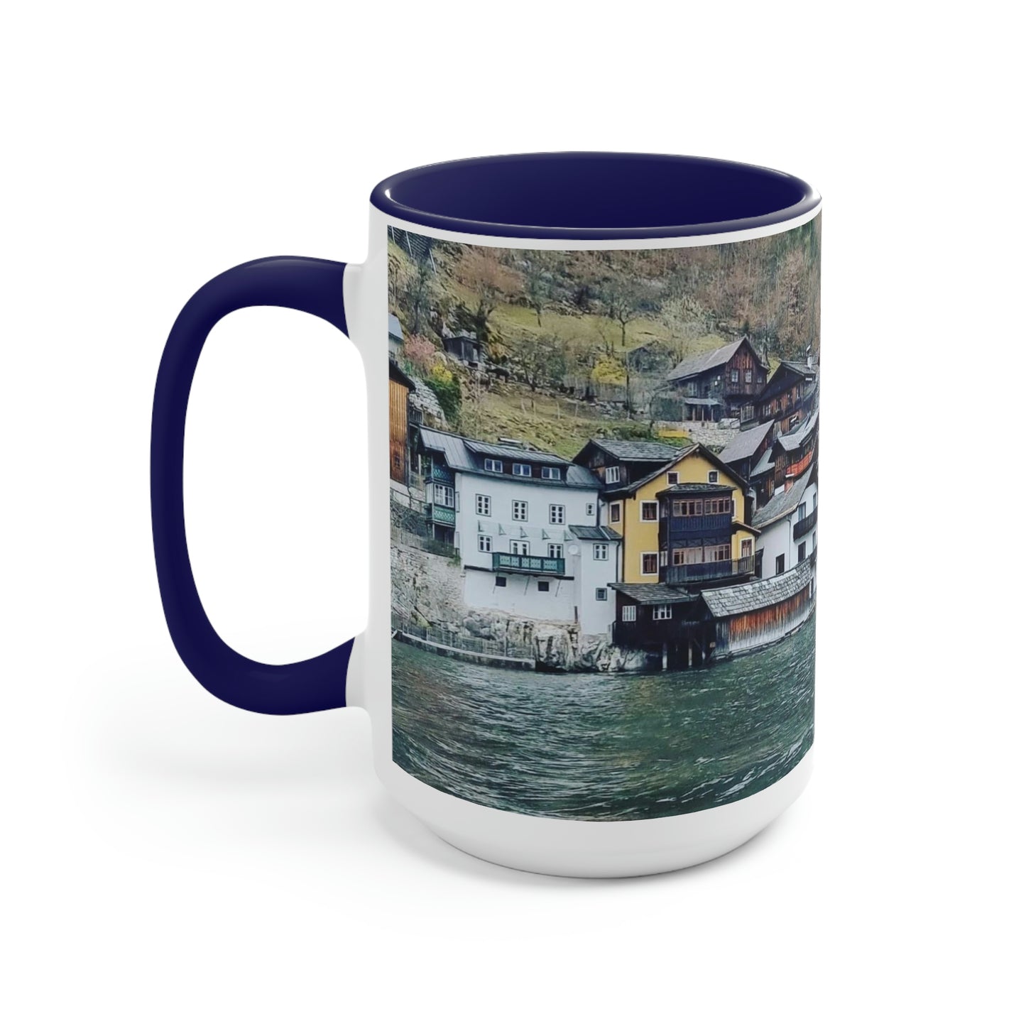 Hallstatt | Austria | Two-Tone Coffee Mugs, 15oz