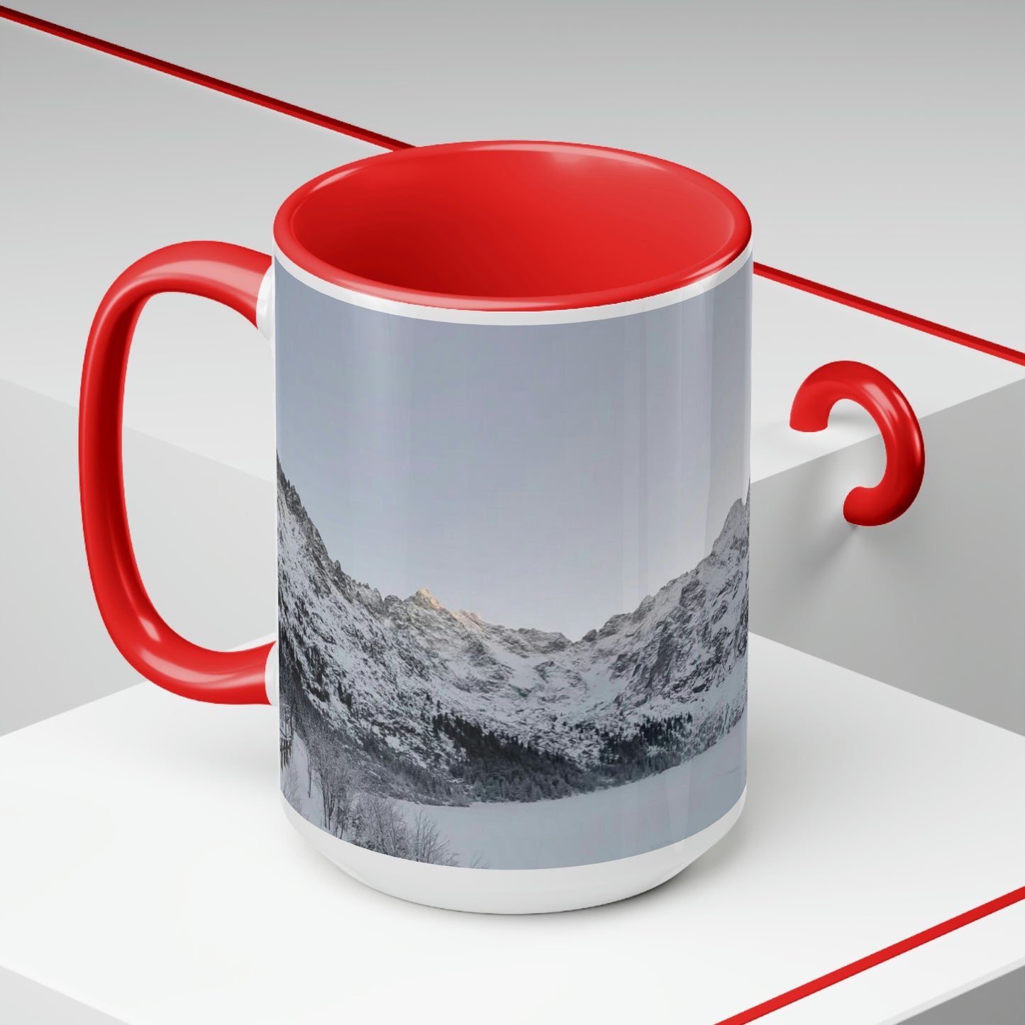 Morskie Oko | Poland | Two-Tone Coffee Mugs, 15oz