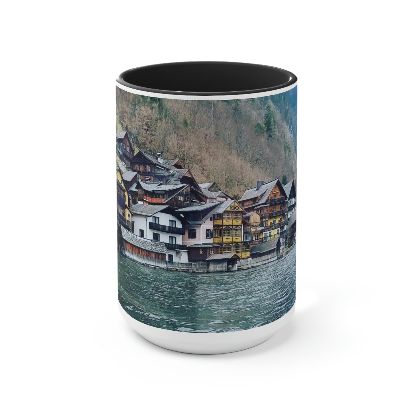 Hallstatt | Austria | Two-Tone Coffee Mugs, 15oz