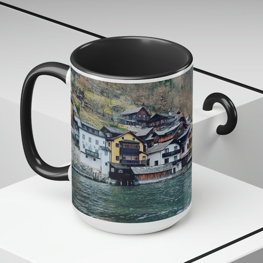 Hallstatt | Austria | Two-Tone Coffee Mugs, 15oz