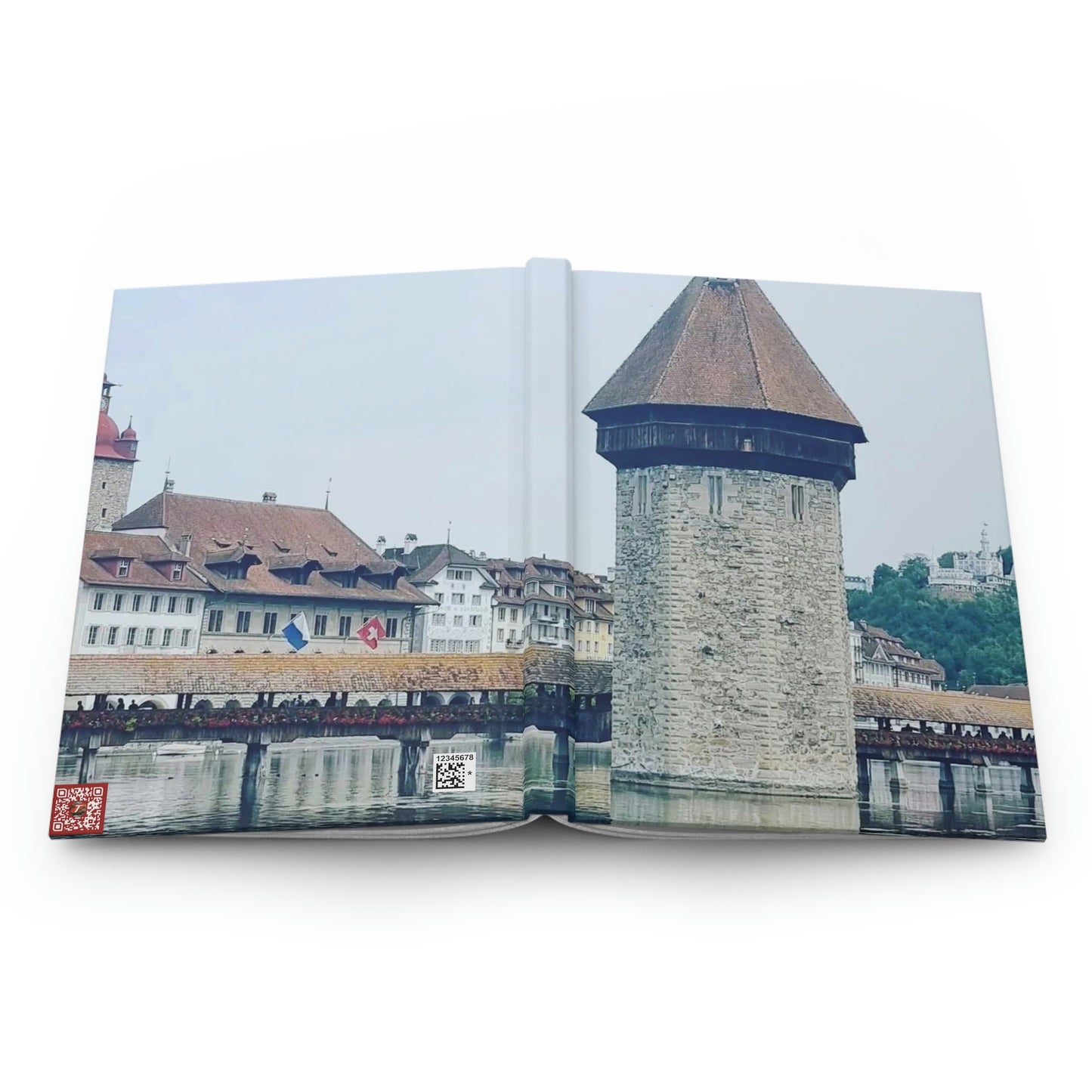 Chapel Bridge | Switzerland | Hardcover Journal Matte