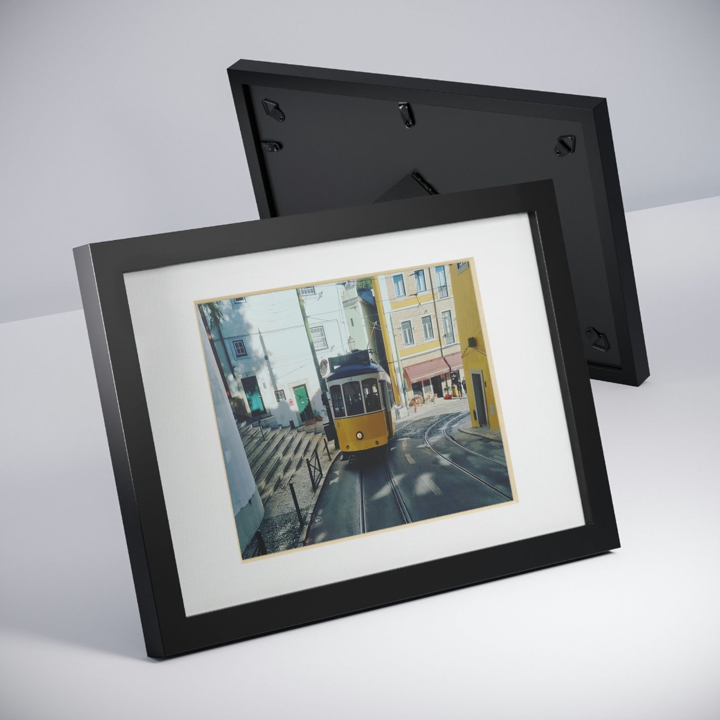 Remodelado Tram | Portugal | Framed Posters, Black