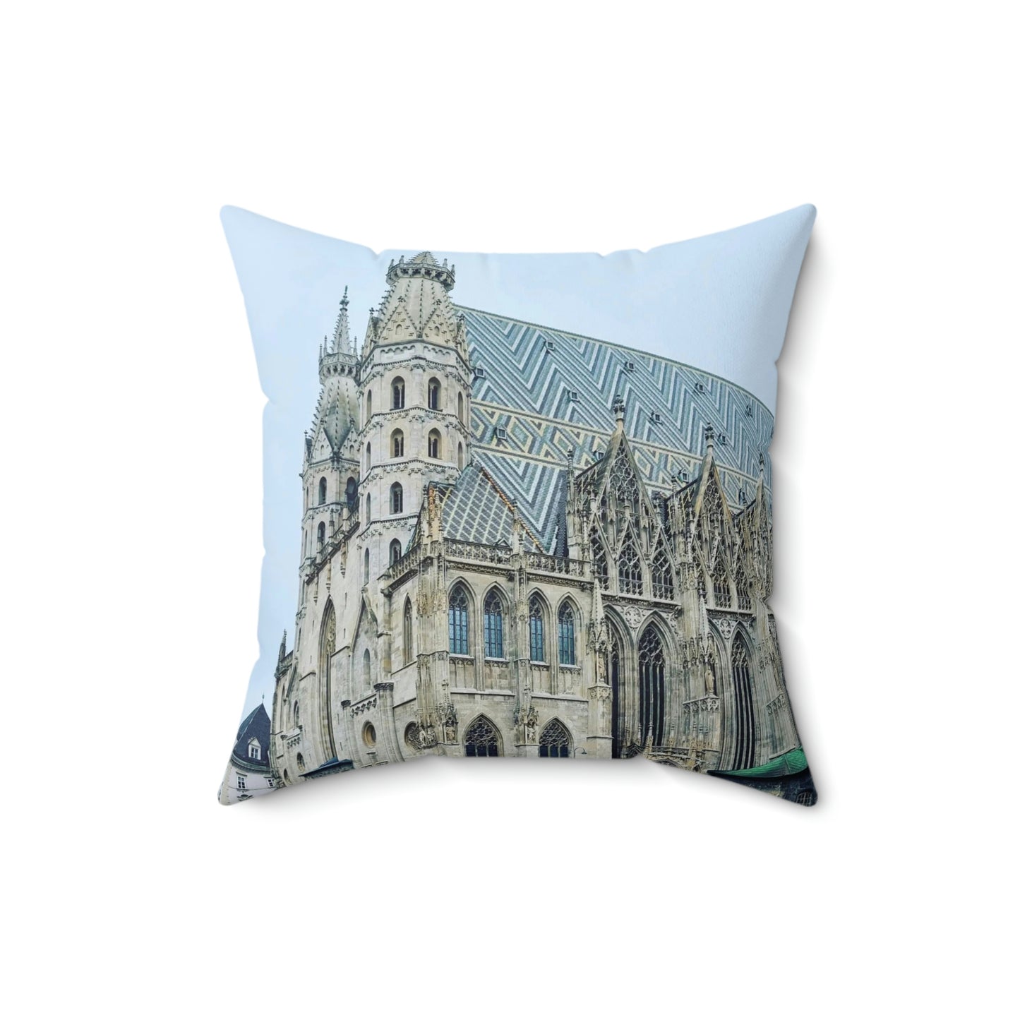Catedral de San Esteban | Austria | Almohada cuadrada de poliéster hilado