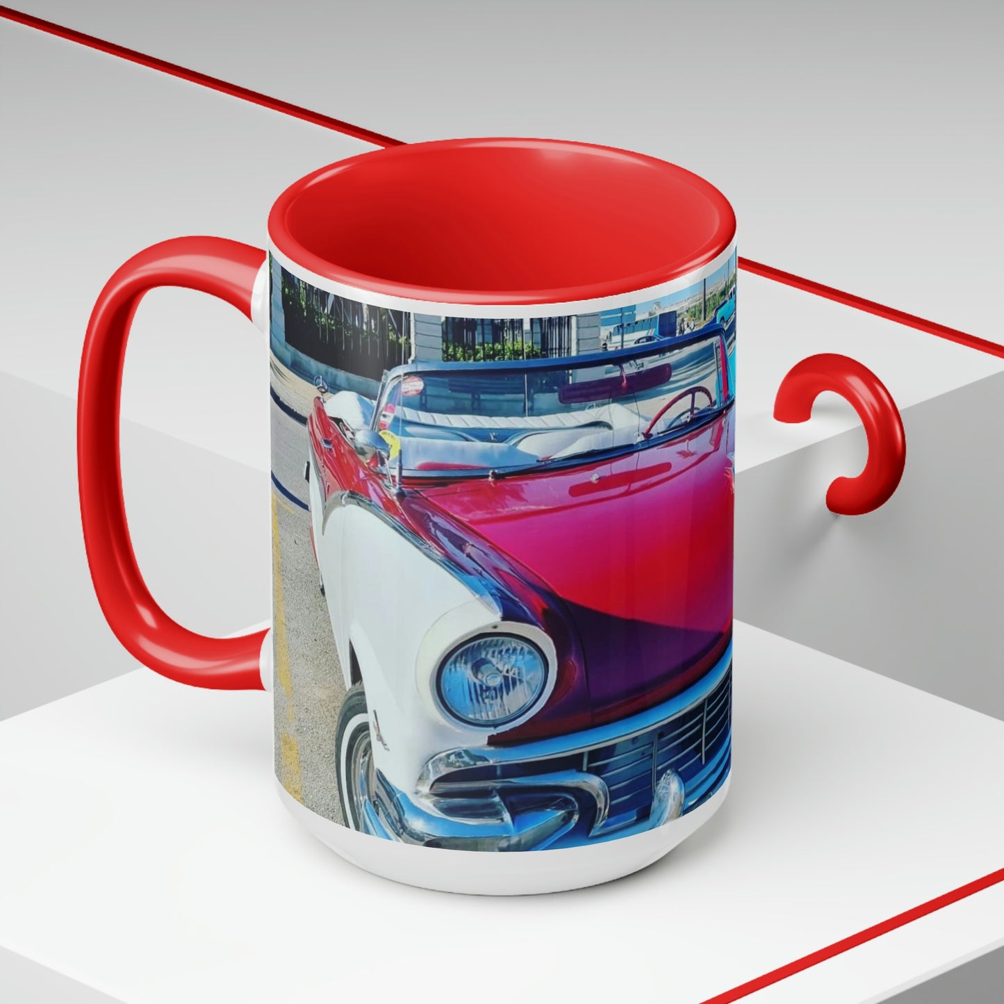 The Vehicle | Cuba | Two-Tone Coffee Mugs, 15oz