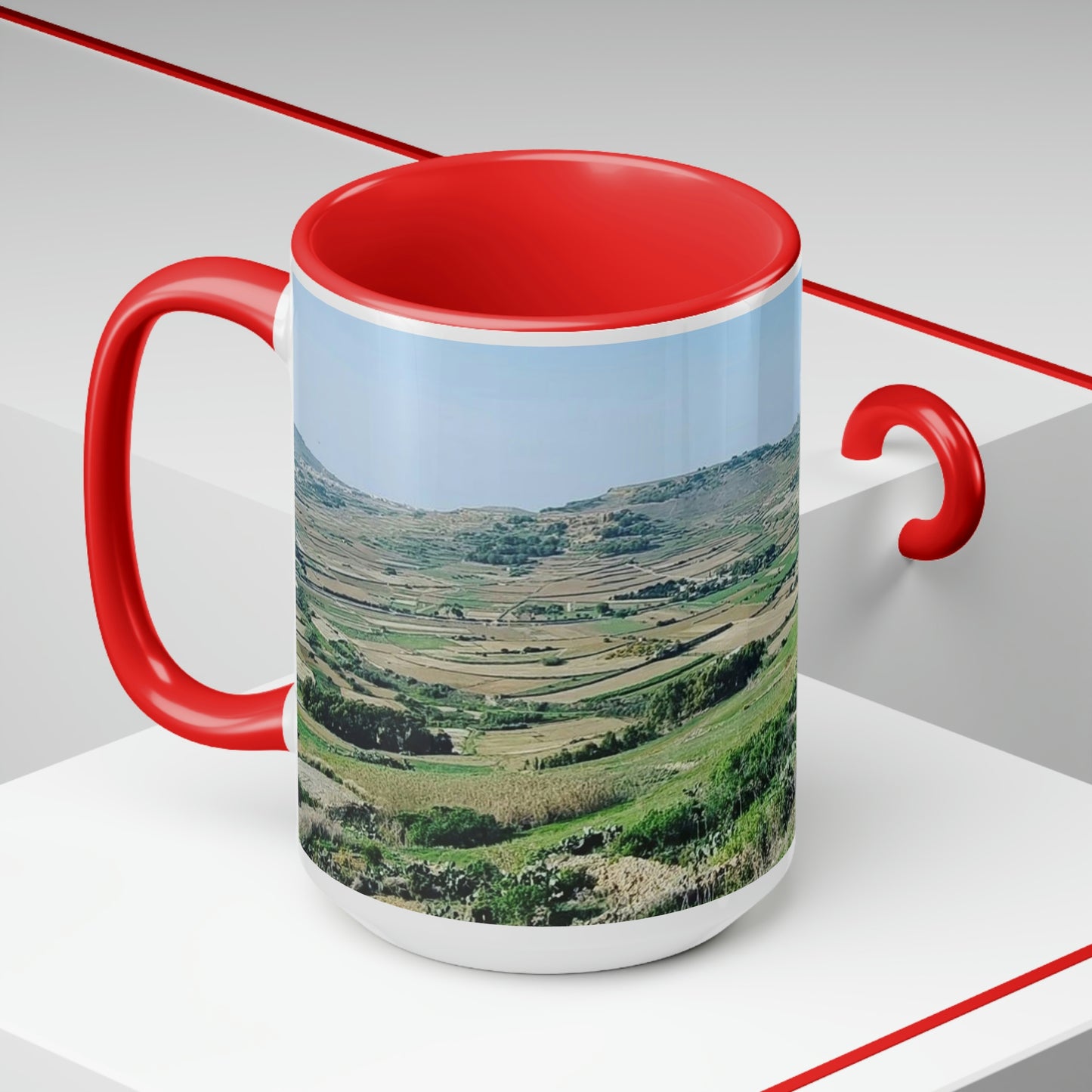 The breath taking scene | Gozo | Two-Tone Coffee Mugs, 15oz