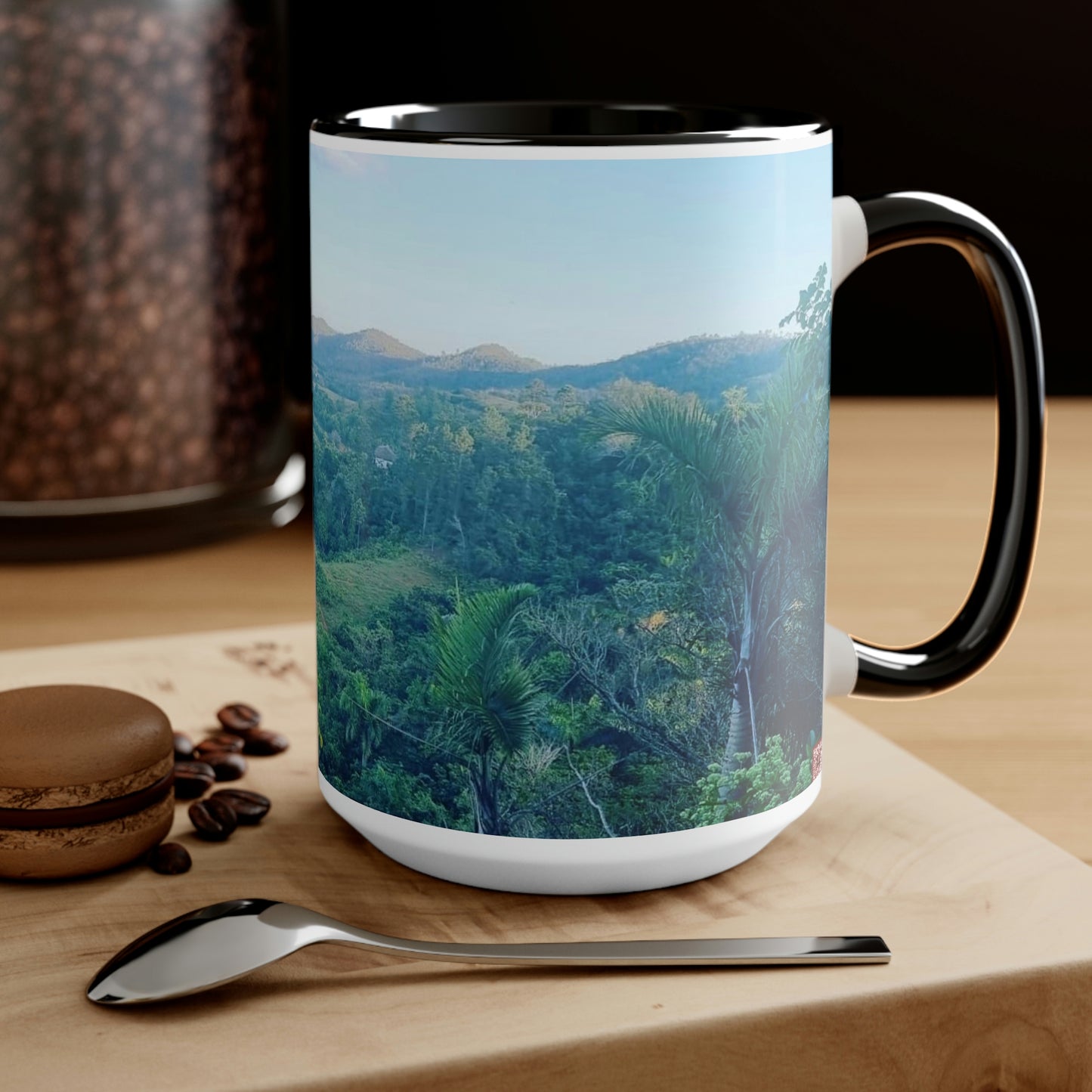 Viñales from above | Cuba | Two-Tone Coffee Mugs, 15oz