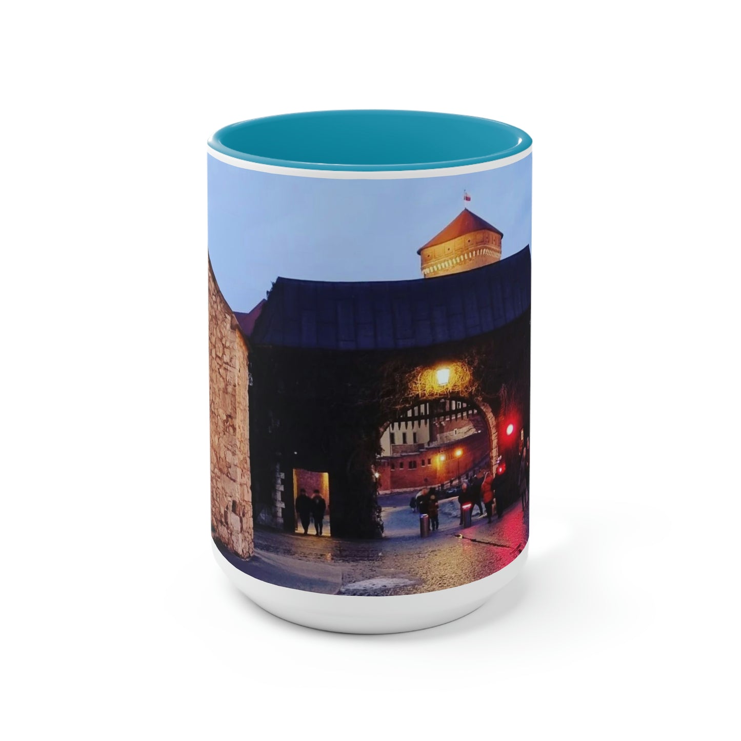 Wawel Gate | Poland | Two-Tone Coffee Mugs, 15oz