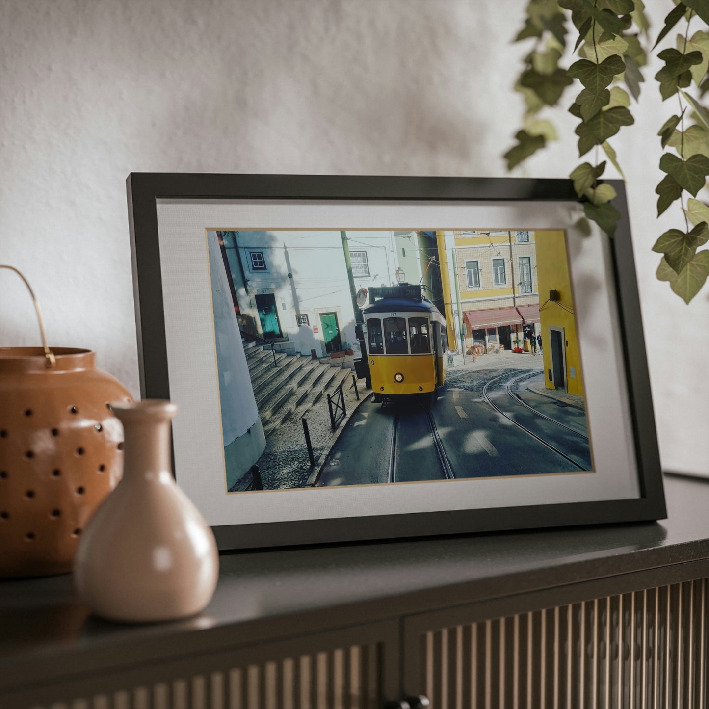 Remodelado Tram | Portugal | Framed Posters, Black