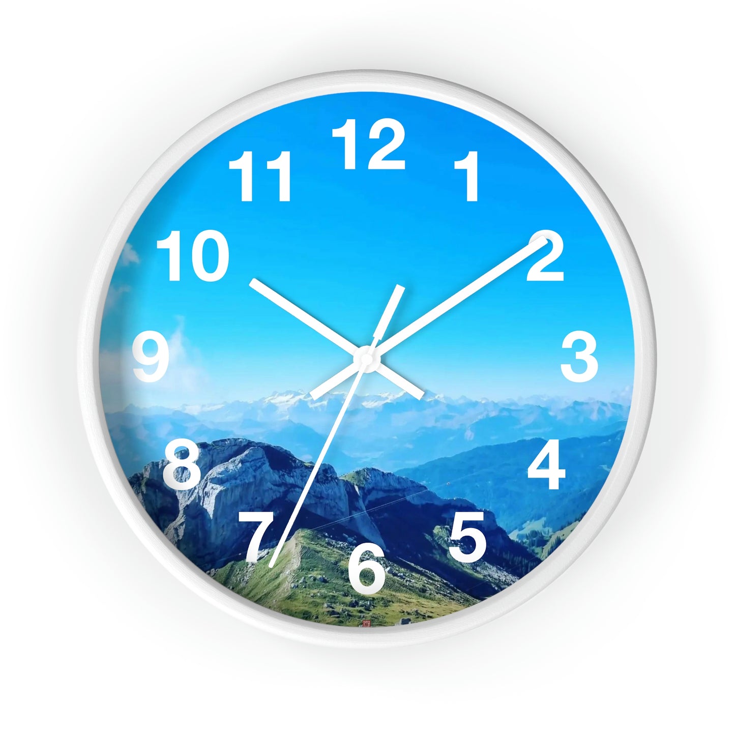 Vista del monte Pilatus | Suiza | reloj de pared