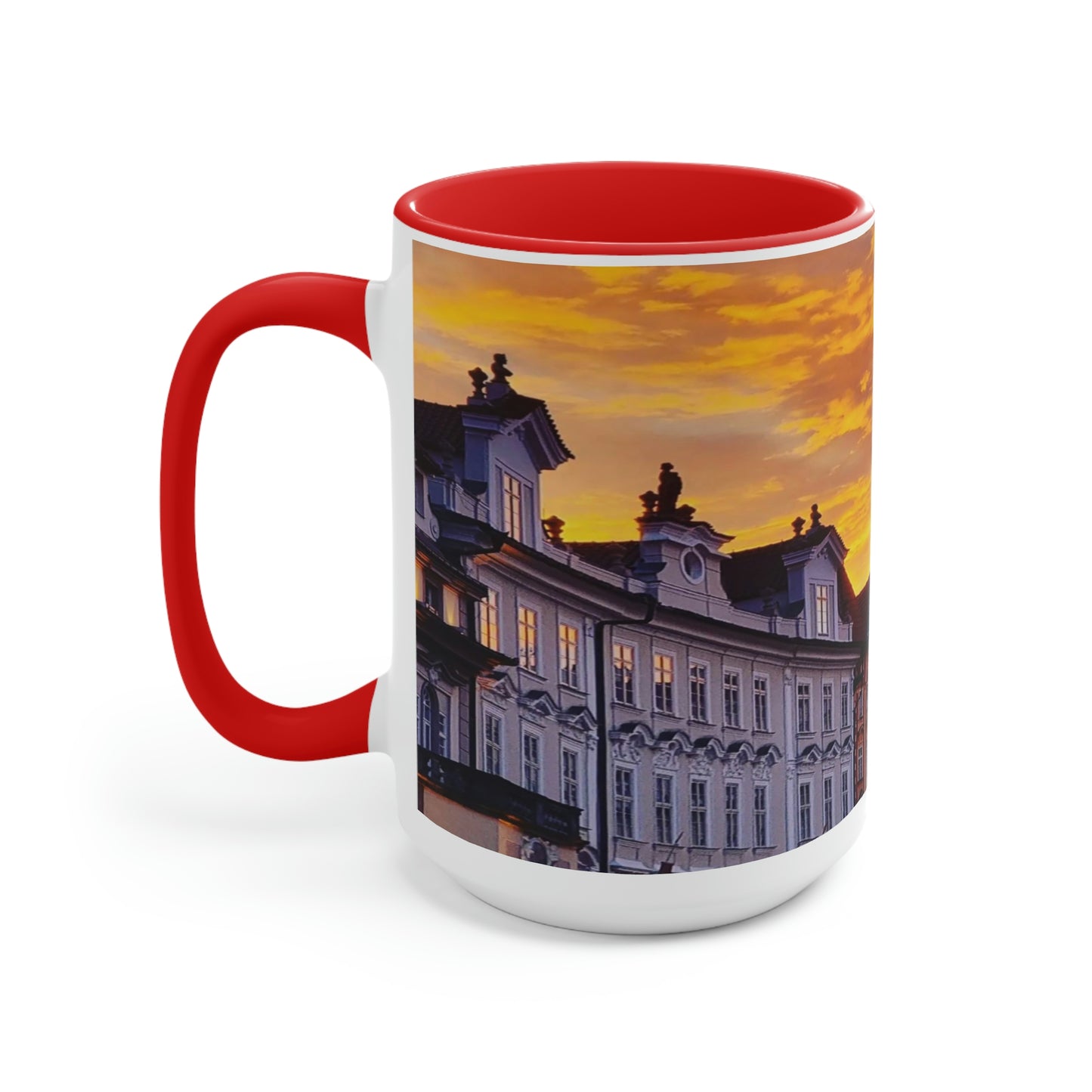 The City Center | Czech Republic | Two-Tone Coffee Mugs, 15oz