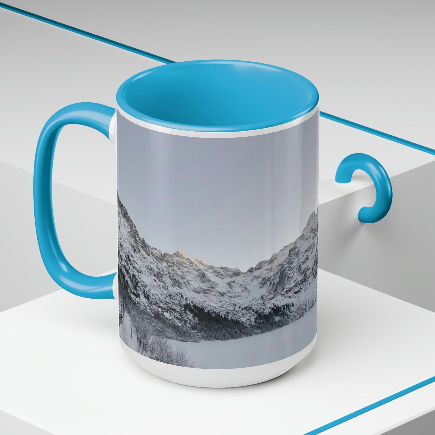 Morskie Oko | Poland | Two-Tone Coffee Mugs, 15oz