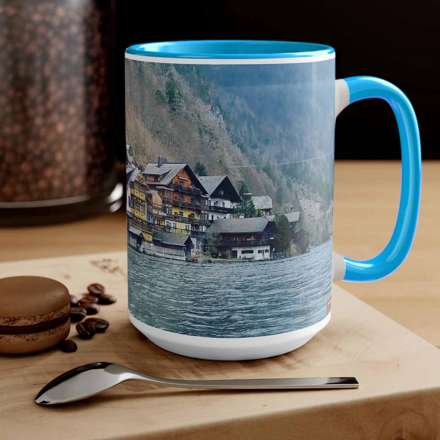 Hallstatt | Austria | Two-Tone Coffee Mugs, 15oz