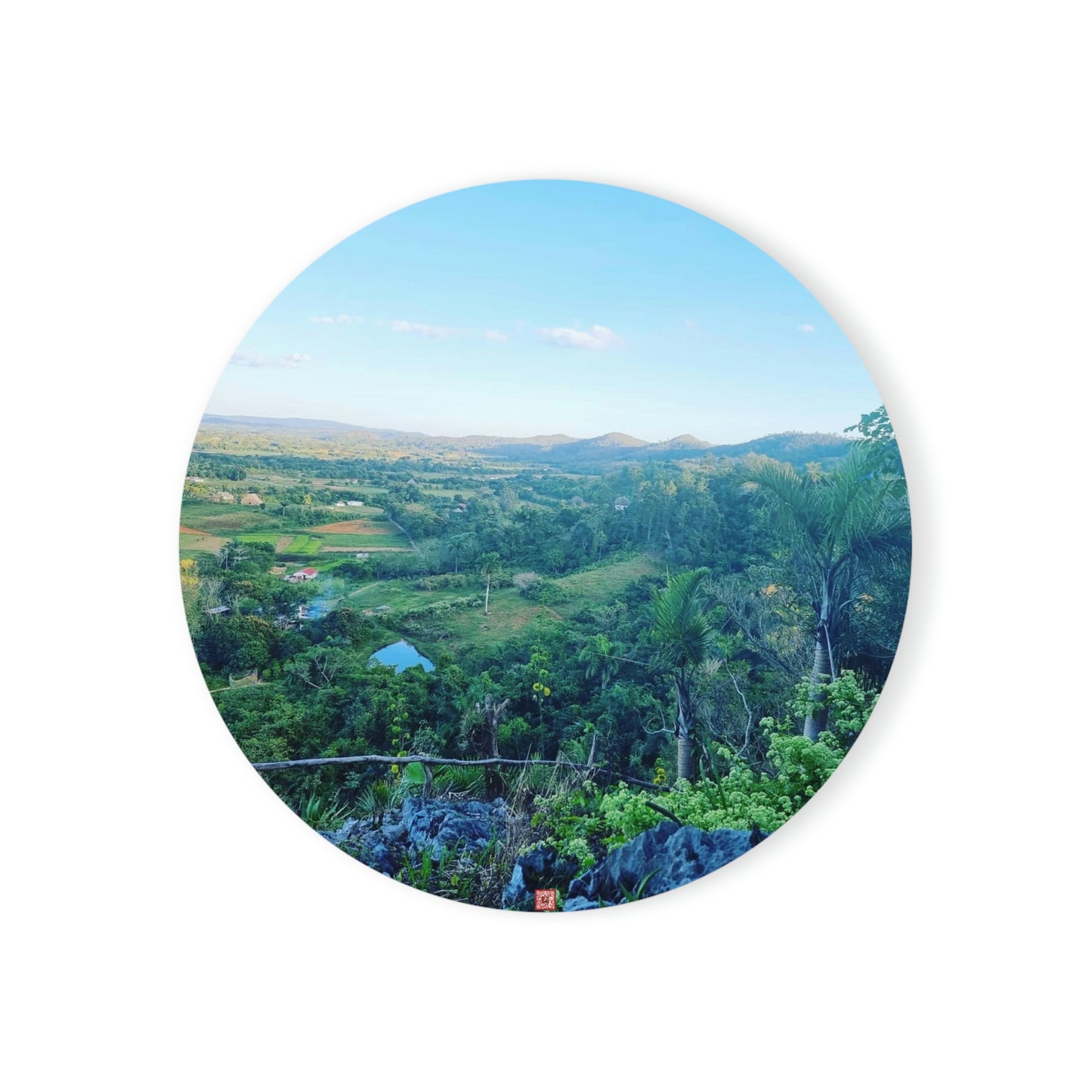 Viñales from above | Cuba | Cork Back Coaster