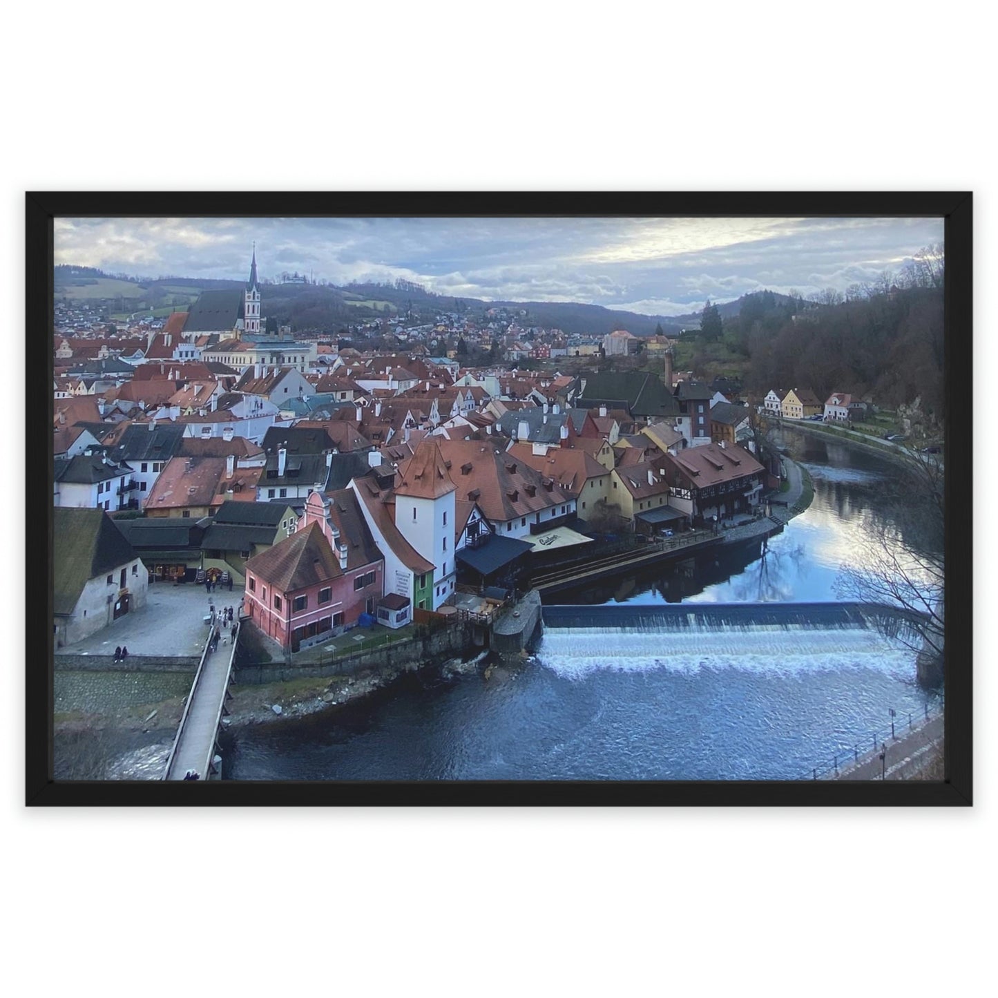 The River of Český Krumlov | Czech Republic | Framed Poster - All sizes