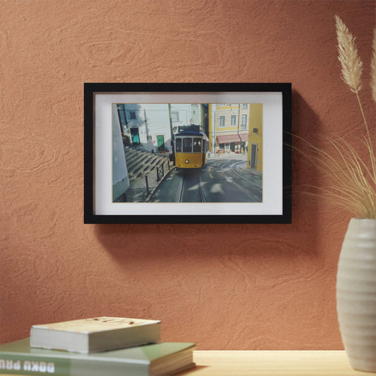 Remodelado Tram | Portugal | Framed Posters, Black