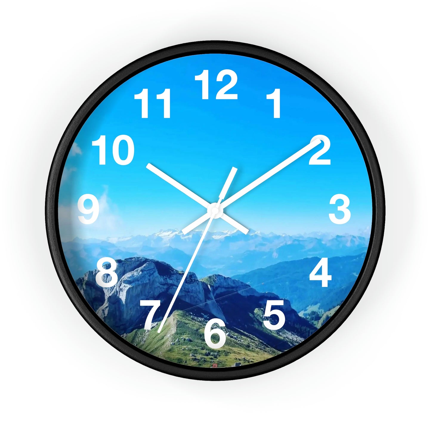 Vista del monte Pilatus | Suiza | reloj de pared