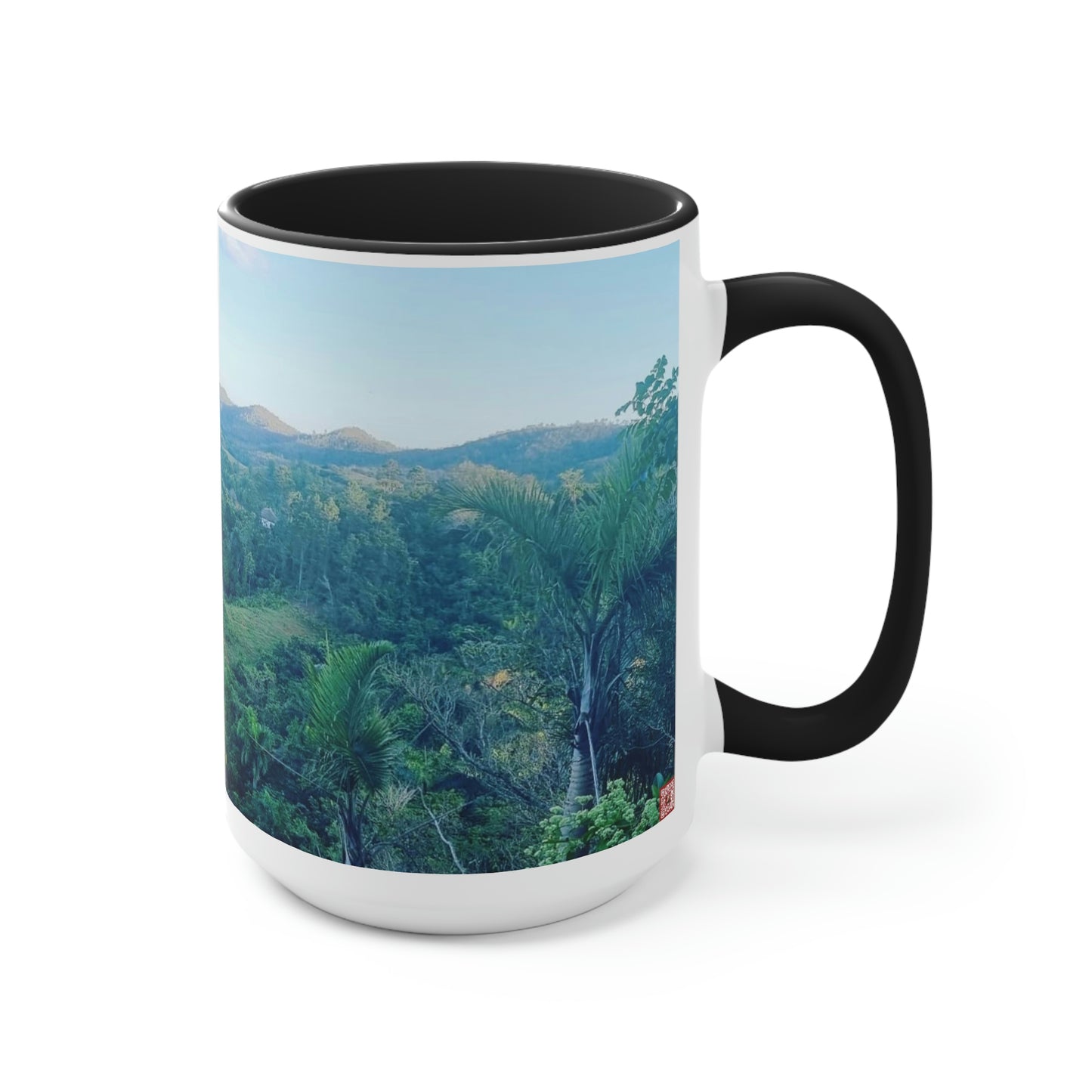 Viñales from above | Cuba | Two-Tone Coffee Mugs, 15oz