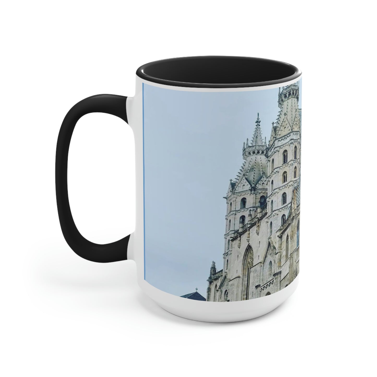 Catedral de San Esteban | Austria | Tazas de café de dos tonos, 15 oz