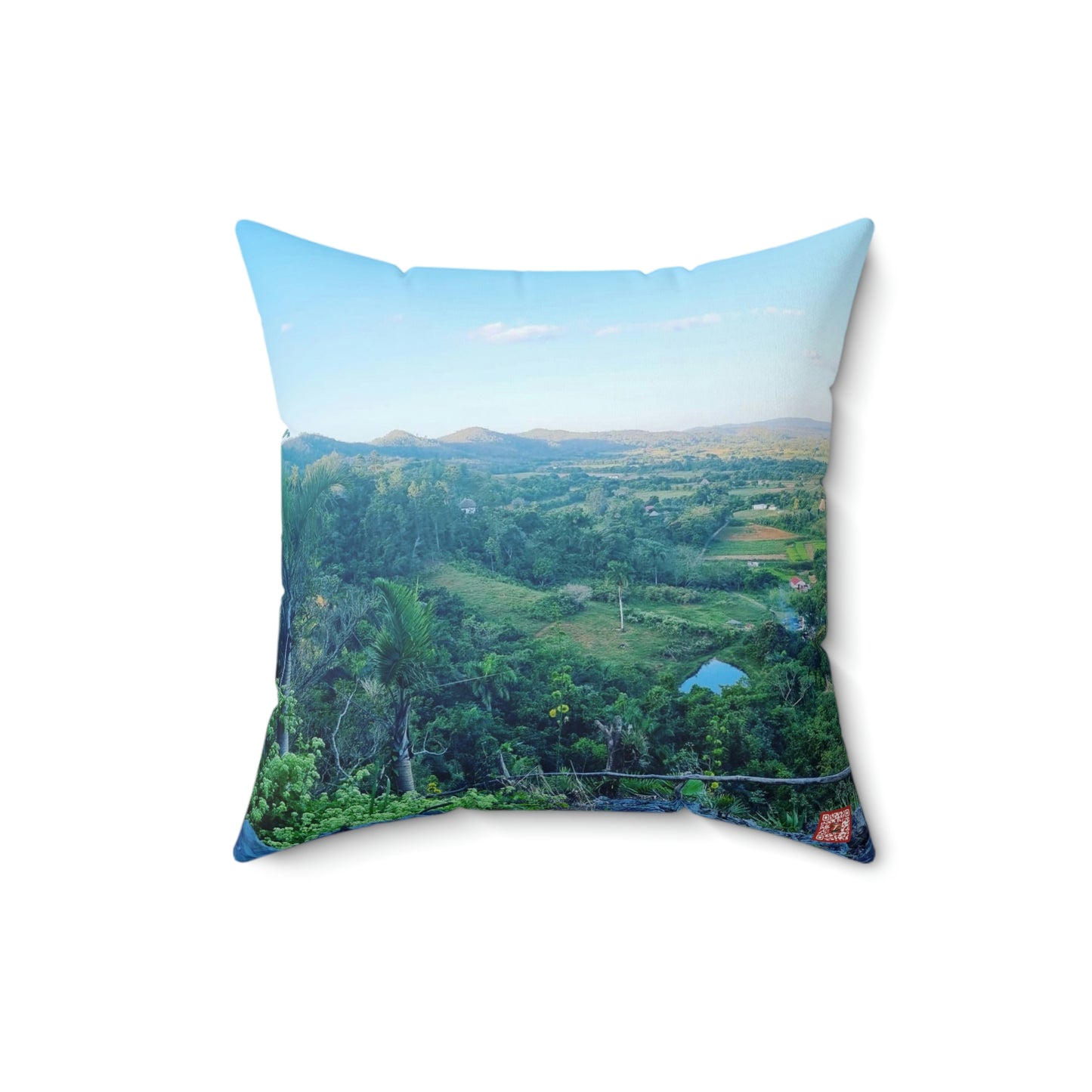 Viñales from above | Cuba | Spun Polyester Square Pillow
