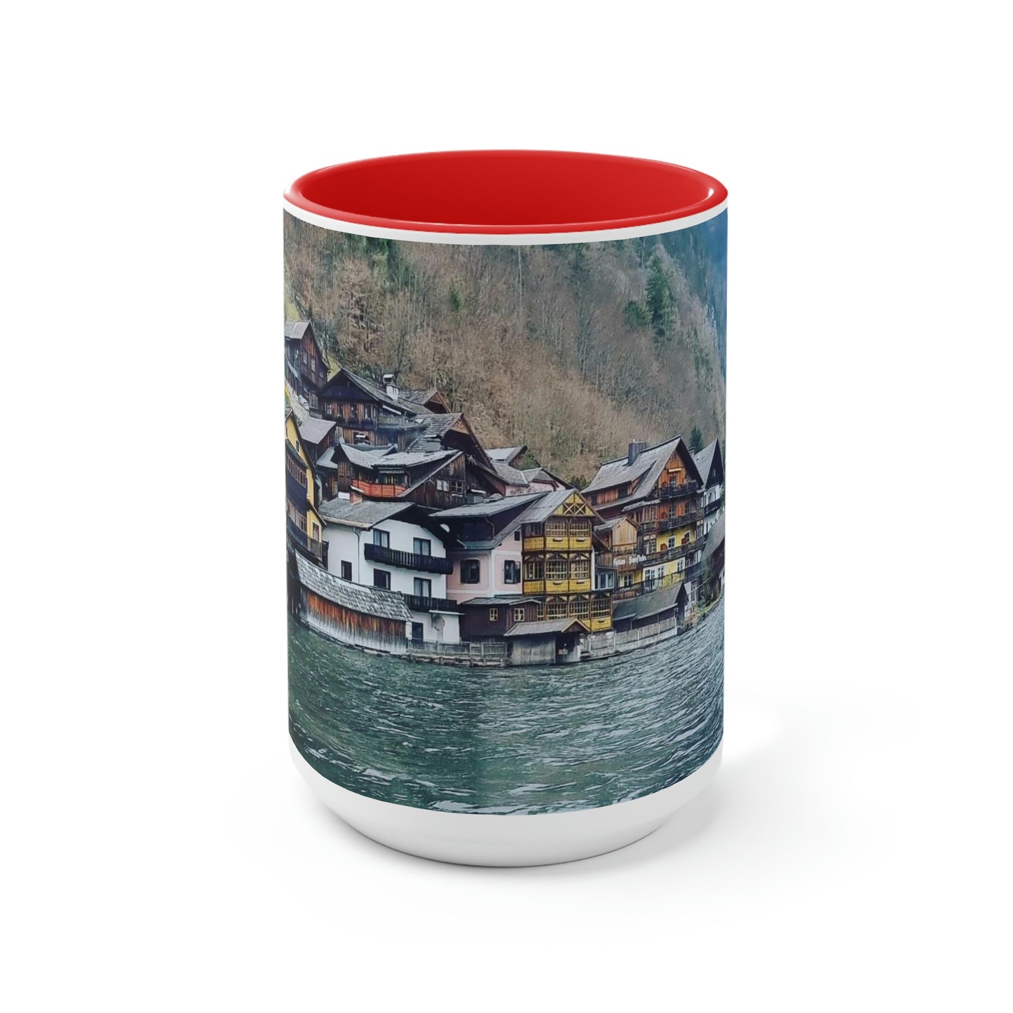 Hallstatt | Austria | Two-Tone Coffee Mugs, 15oz