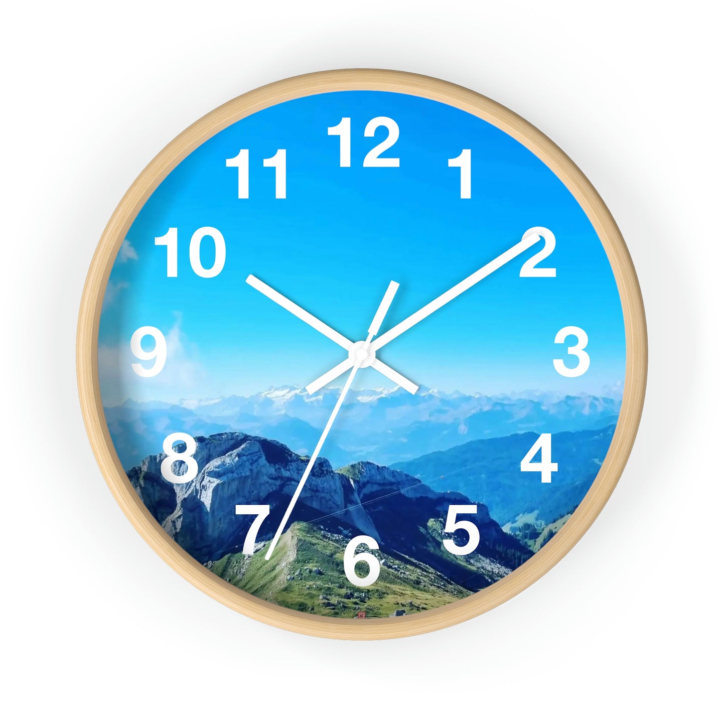 Vista del monte Pilatus | Suiza | reloj de pared