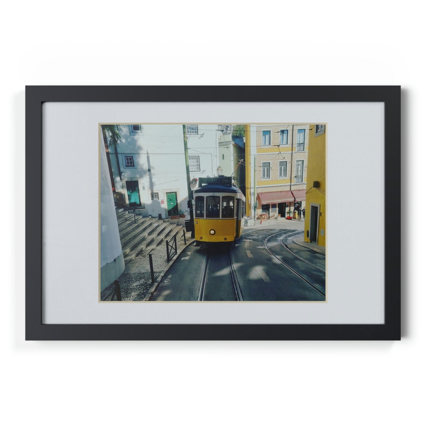 Remodelado Tram | Portugal | Framed Posters, Black