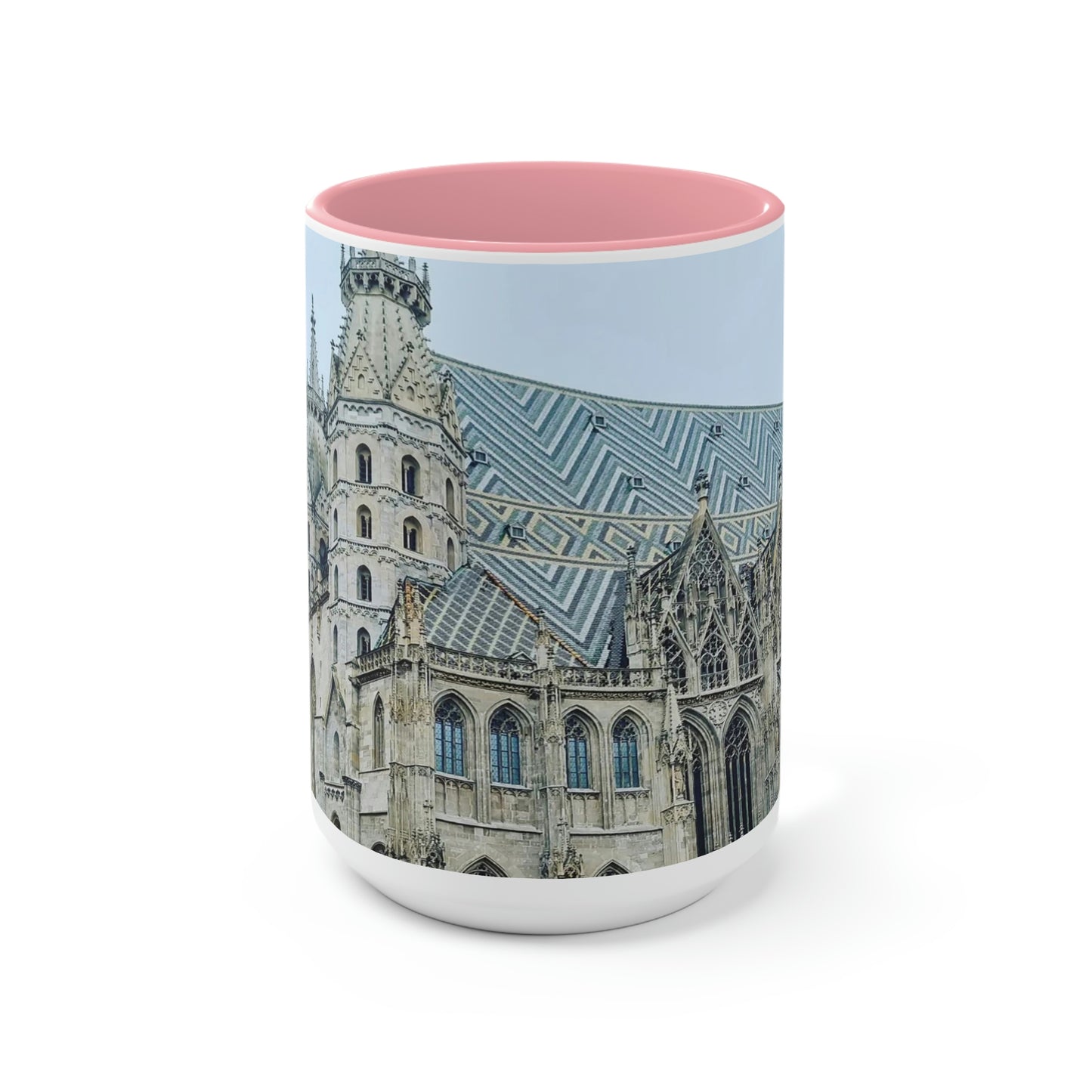 Catedral de San Esteban | Austria | Tazas de café de dos tonos, 15 oz
