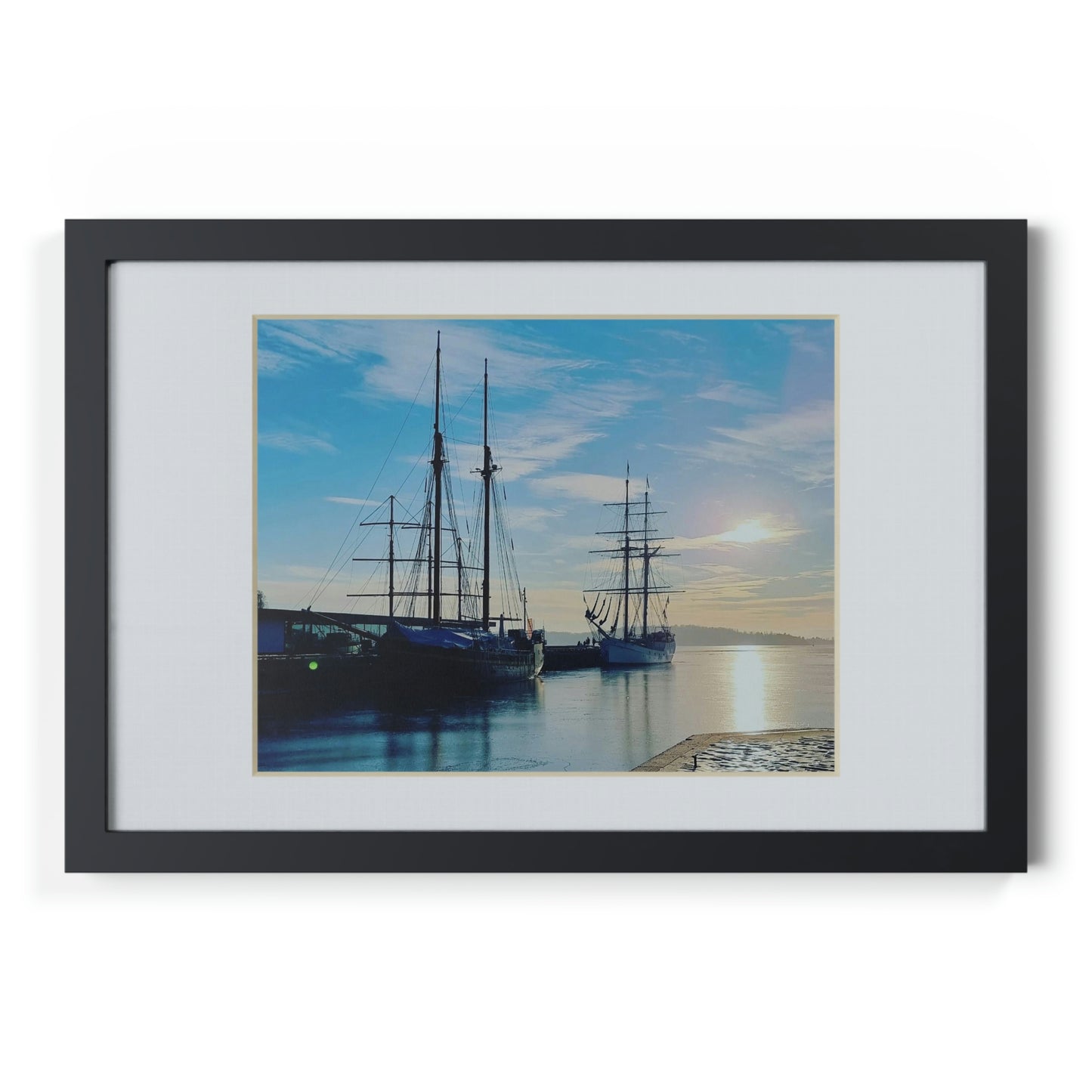 Honnørbrygga | Norway | Framed Posters, Black