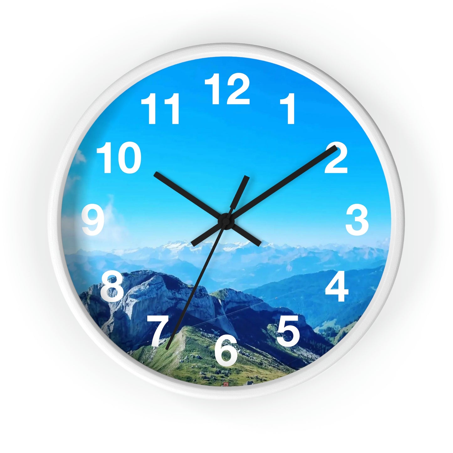Vista del monte Pilatus | Suiza | reloj de pared