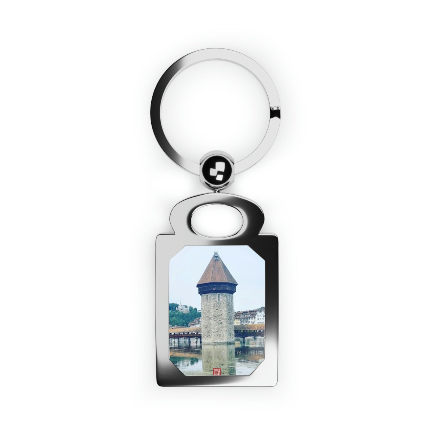 Chapel Bridge | Switzerland | Rectangle Photo Keyring