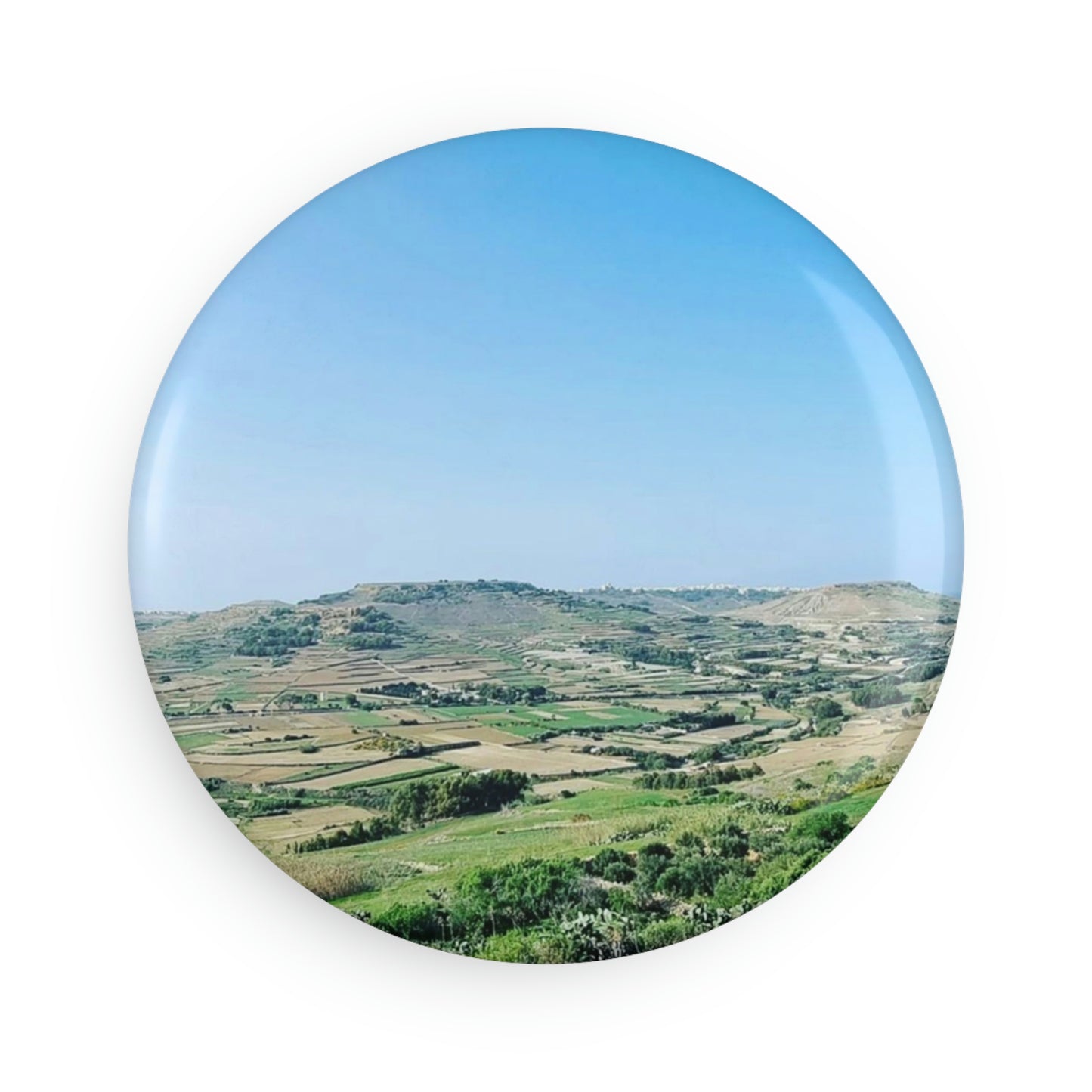 The breath taking scene | Gozo | Button Magnet, Round (1 & 10 pcs)