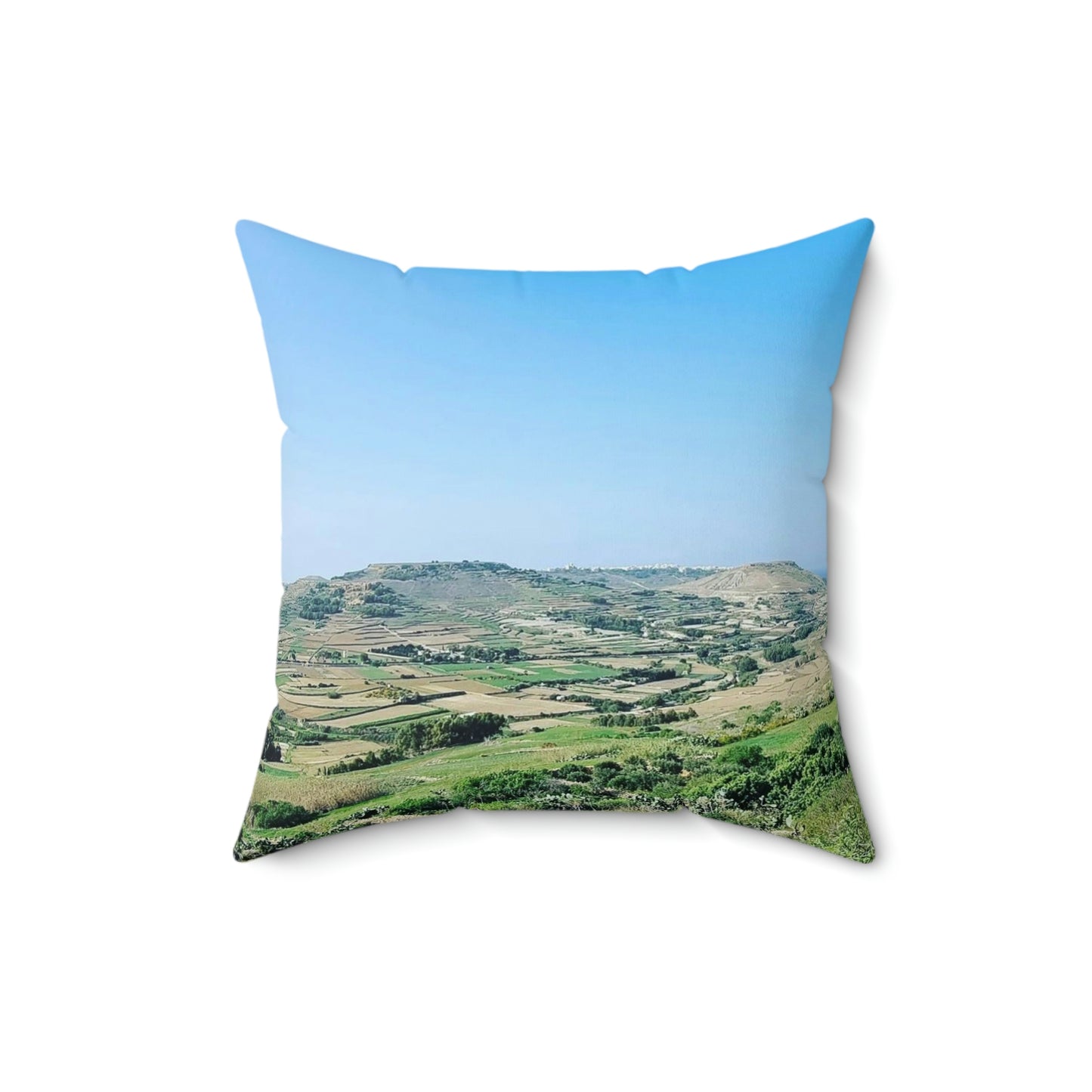 The breath taking scene | Gozo | Spun Polyester Square Pillow