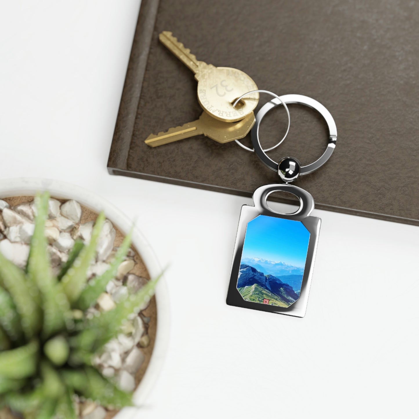 The Mt. Pilatus View | Switzerland | Rectangle Photo Keyring