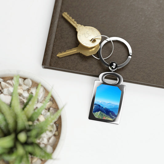 The Mt. Pilatus View | Switzerland | Rectangle Photo Keyring