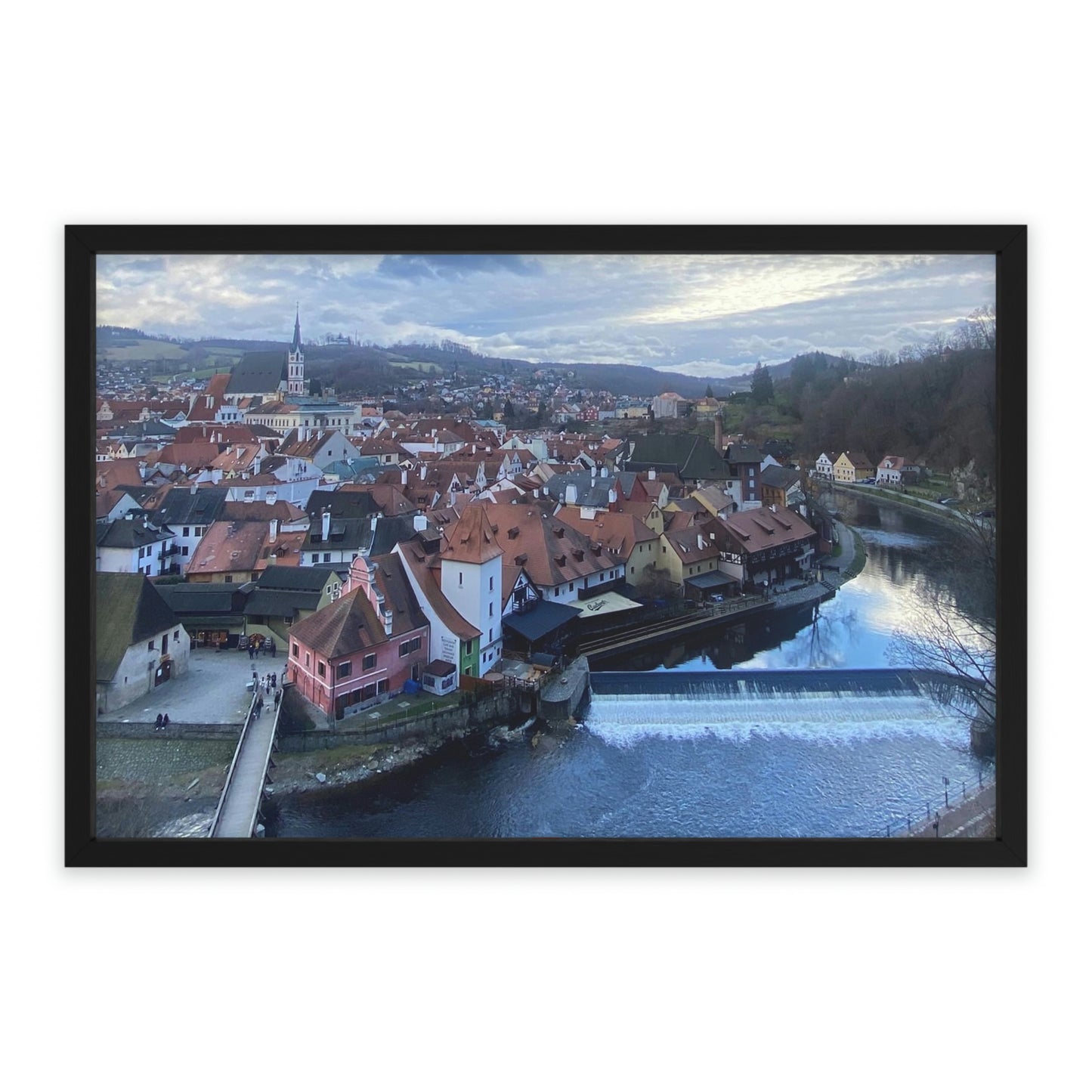 The River of Český Krumlov | Czech Republic | Framed Poster - All sizes