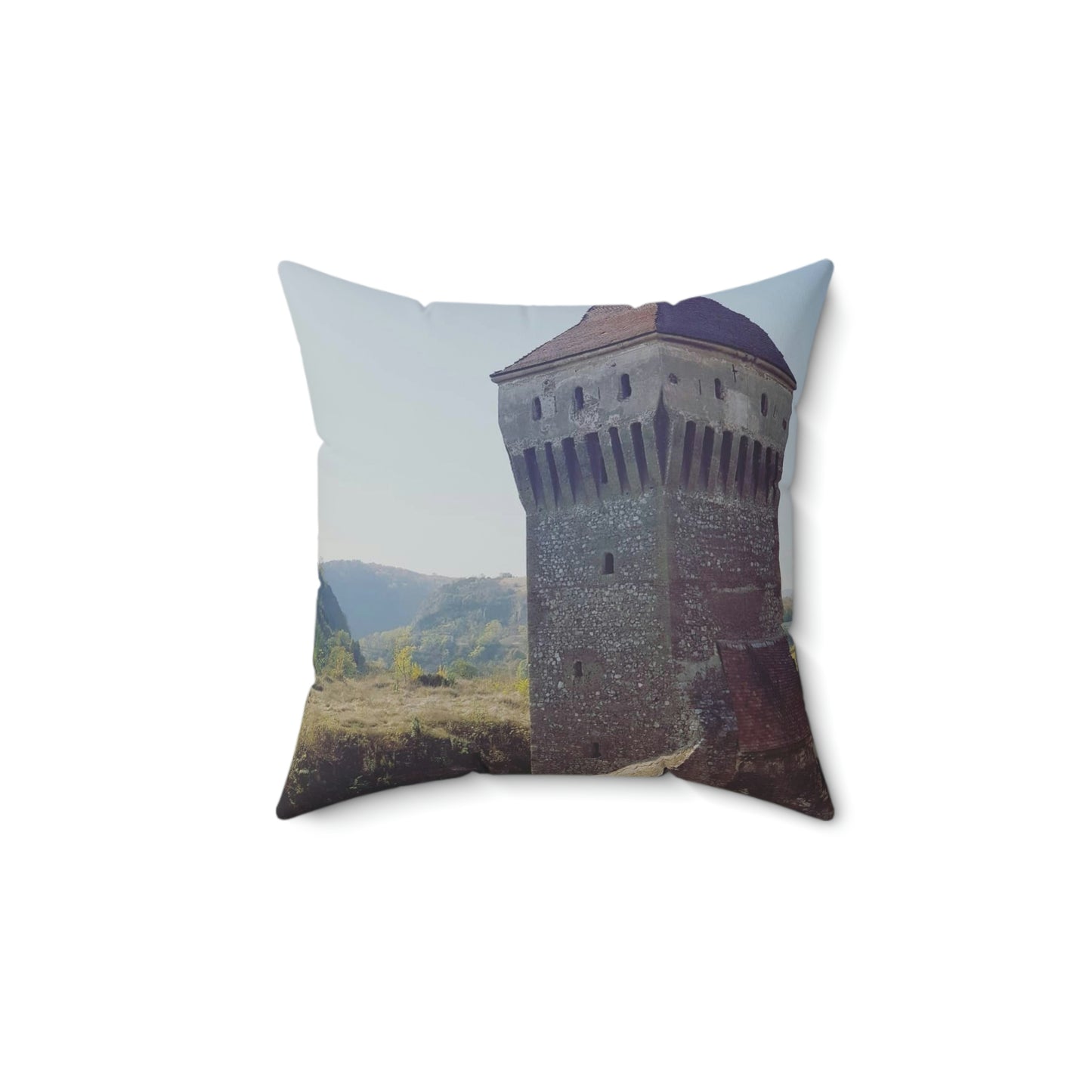 Hunedoara Castle Corvinilor | Romania | Spun Polyester Square Pillow