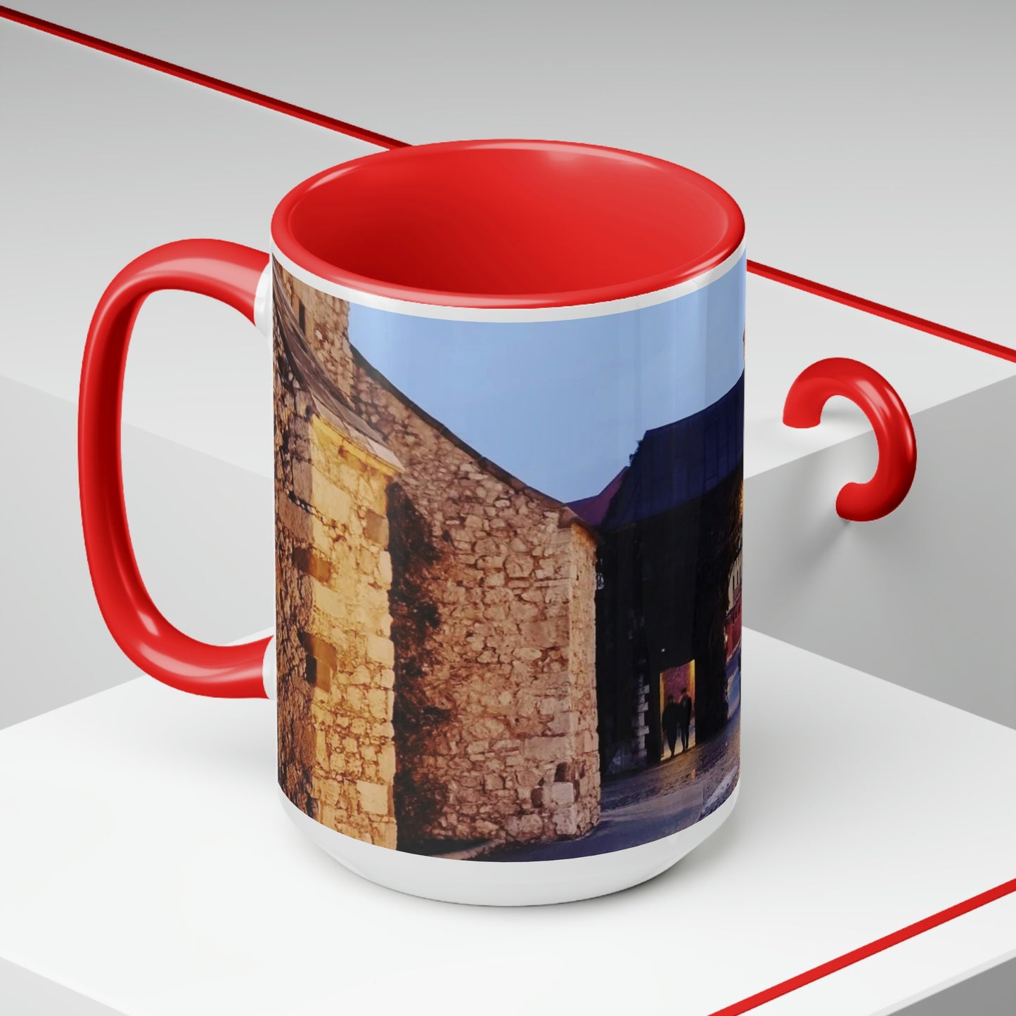 Wawel Gate | Poland | Two-Tone Coffee Mugs, 15oz