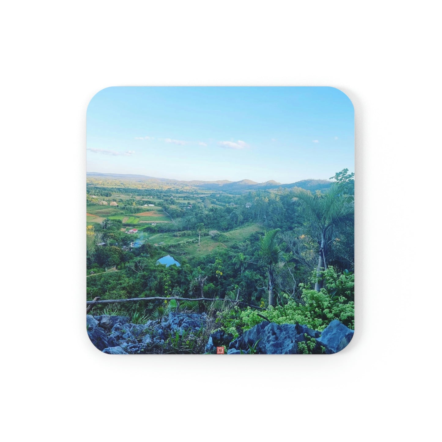 Viñales from above | Cuba | Cork Back Coaster