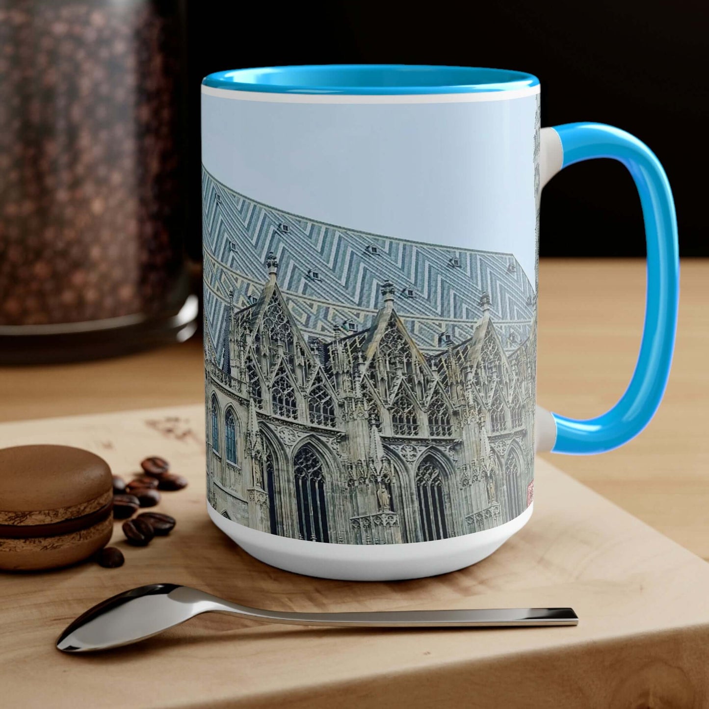 Cathédrale Saint-Étienne | Autriche | Tasses à café bicolores, 15 oz