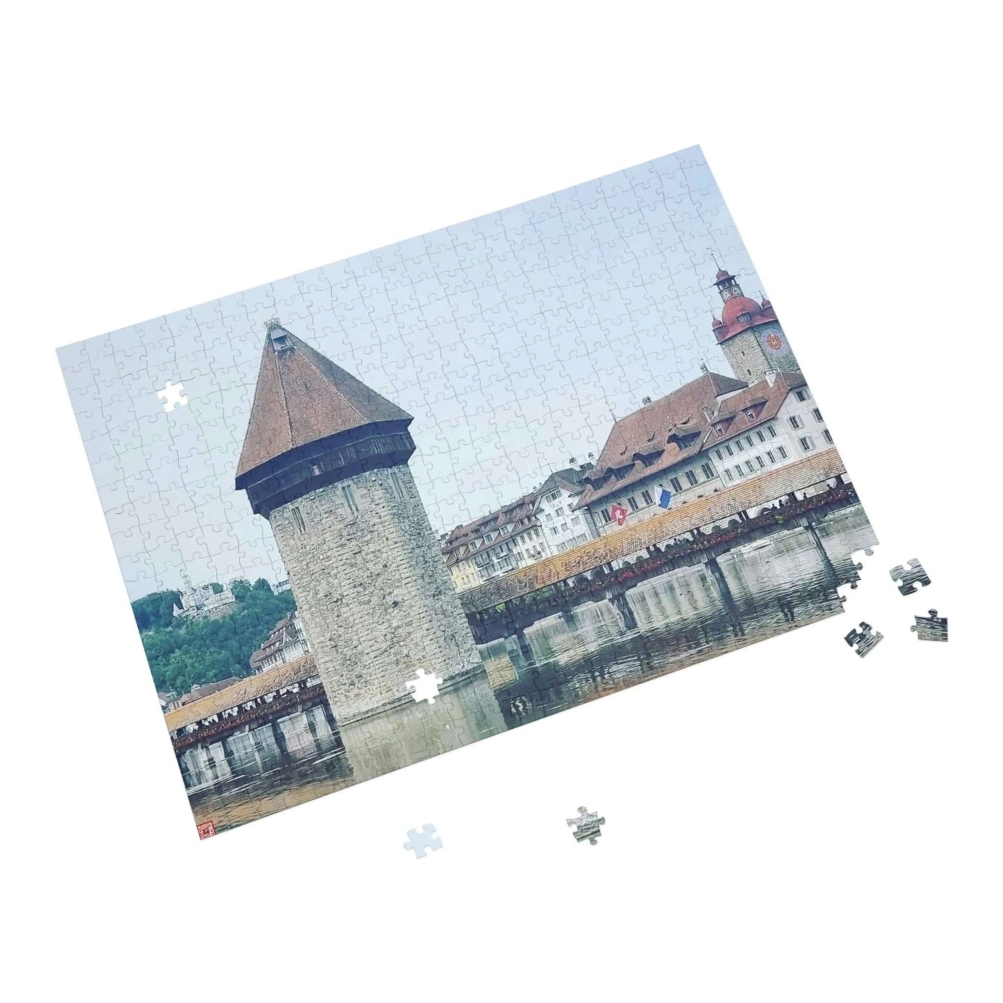 Chapel Bridge | Switzerland | Puzzle (96, 252, 500, 1000-Piece)