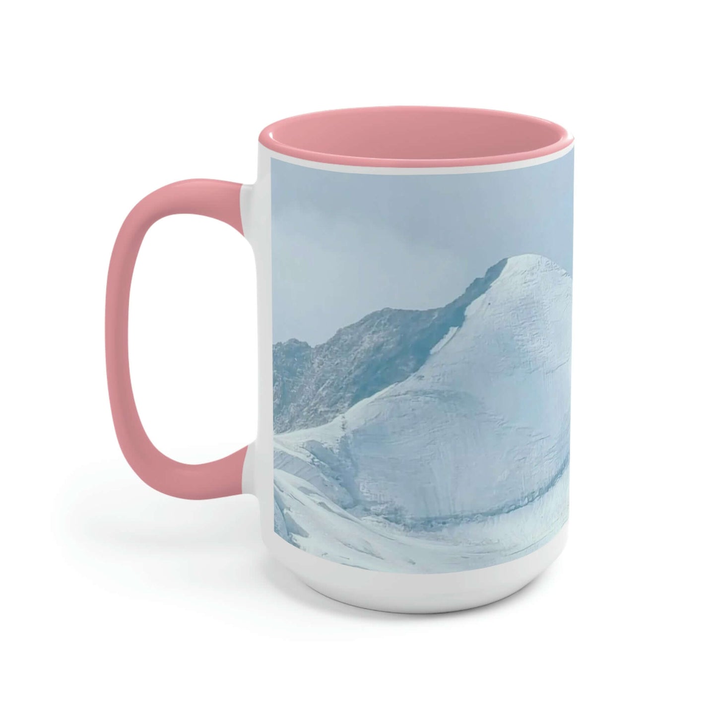 Cima de Europa | Suiza | Tazas de café de dos tonos, 15 oz