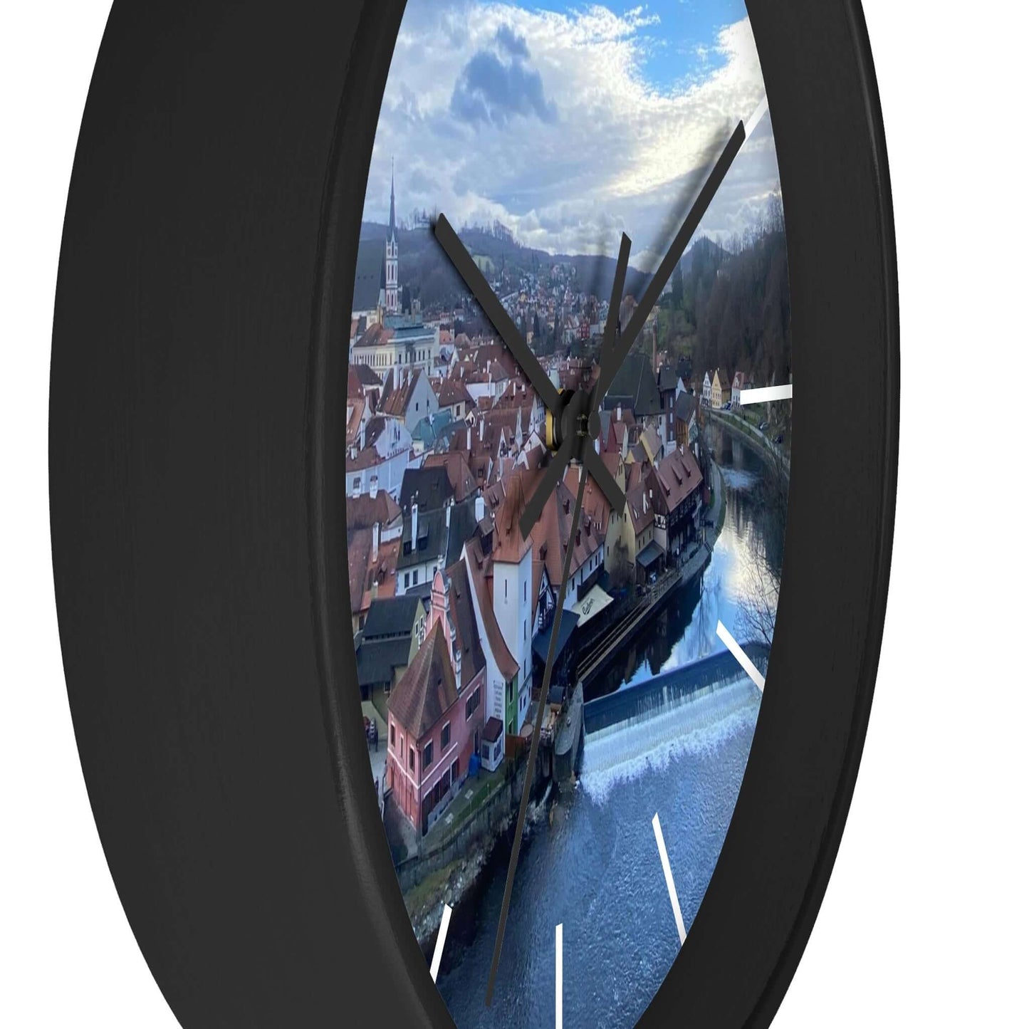 The River of Český Krumlov | Czech Republic | Wall clock