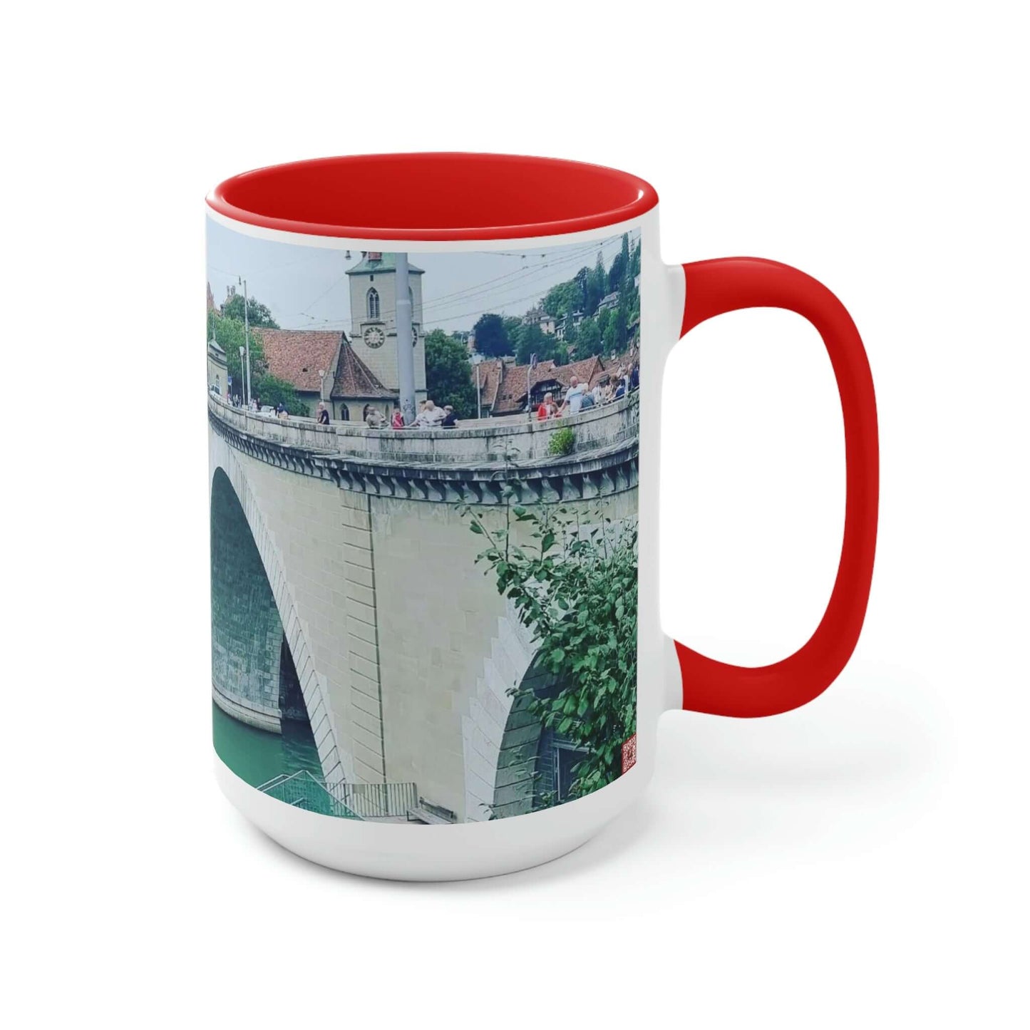 Berna | Suiza | Tazas de café de dos tonos, 15 oz