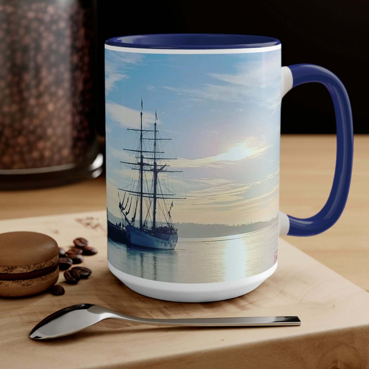 Honnørbrygga | Norway | Two-Tone Coffee Mugs, 15oz