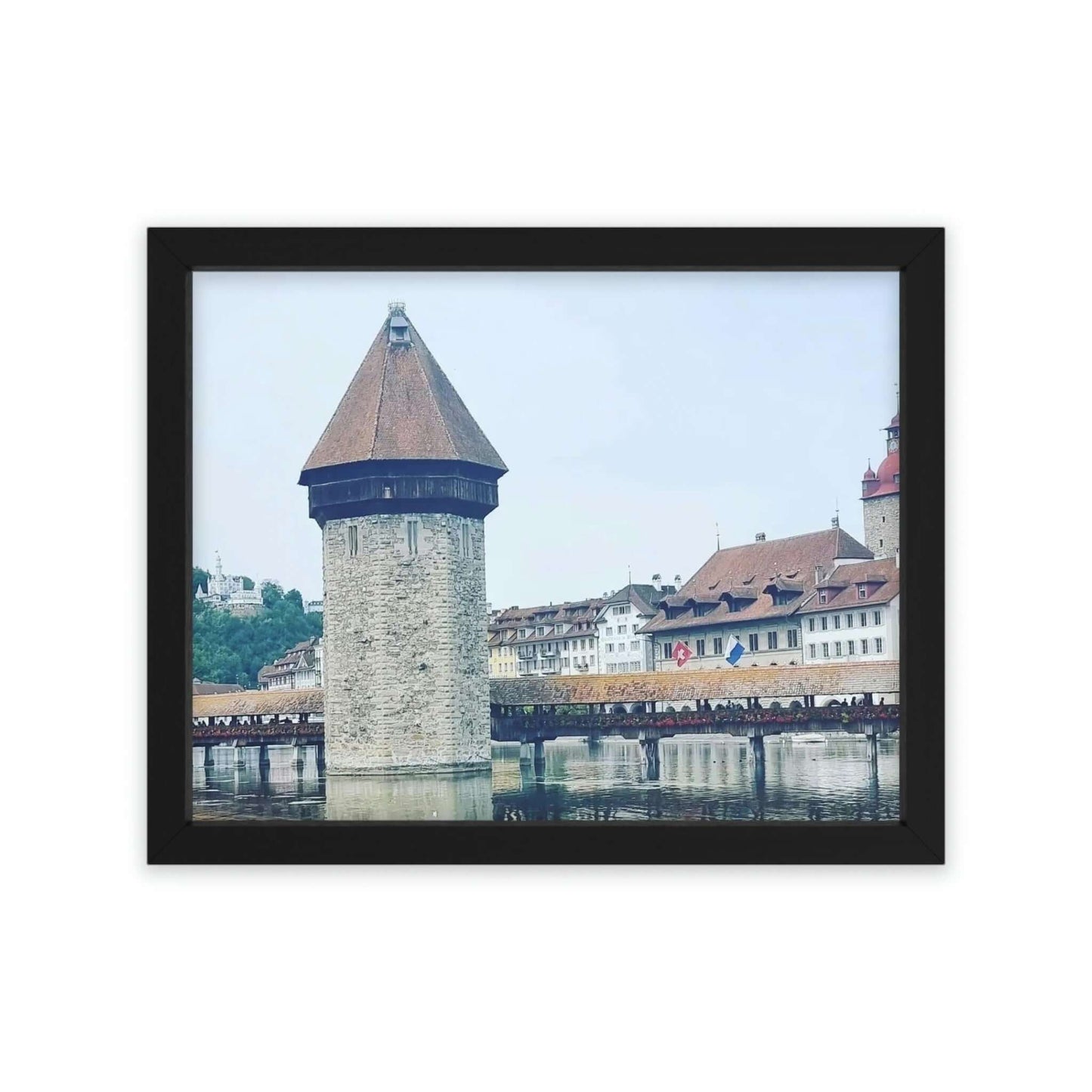 Chapel Bridge | Switzerland | Framed Poster - All sizes