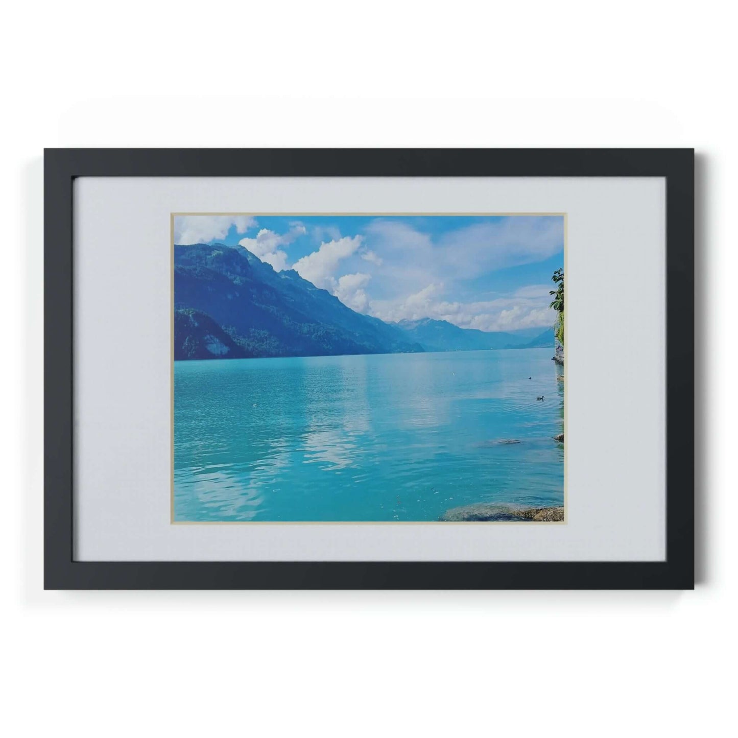 Lake Brienz | Switzerland | Framed Posters, Black