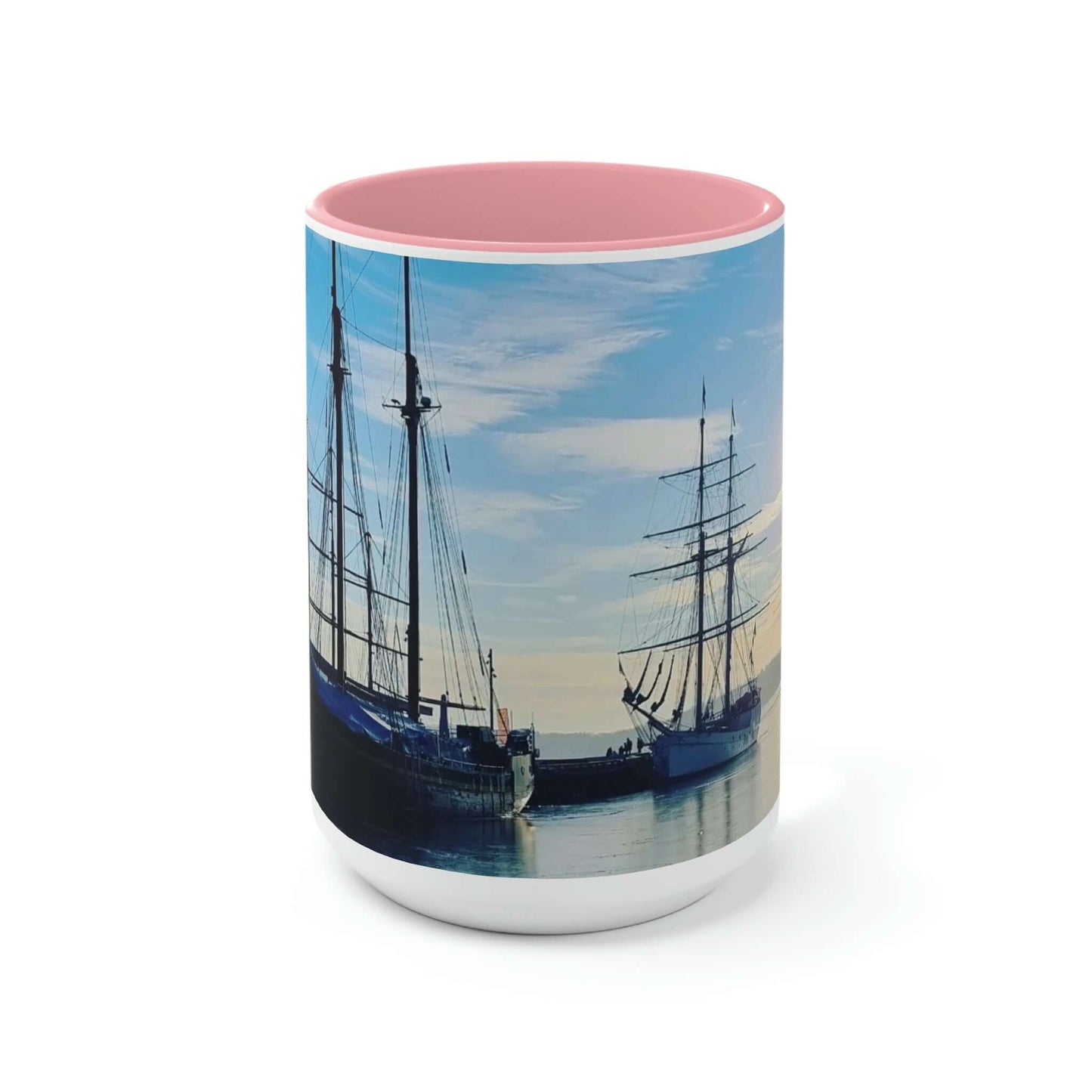 Honnørbrygga | Norway | Two-Tone Coffee Mugs, 15oz