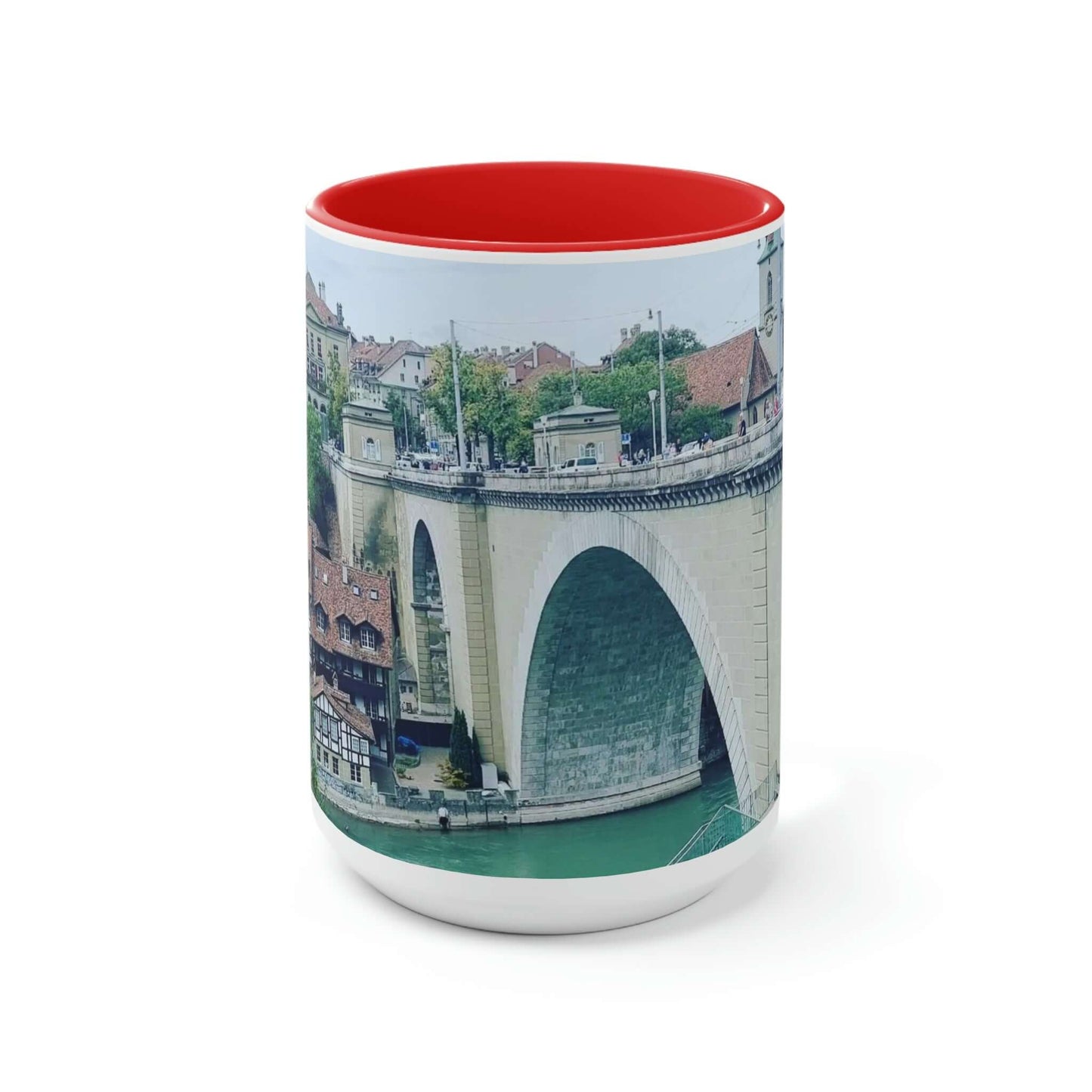 Berna | Suiza | Tazas de café de dos tonos, 15 oz