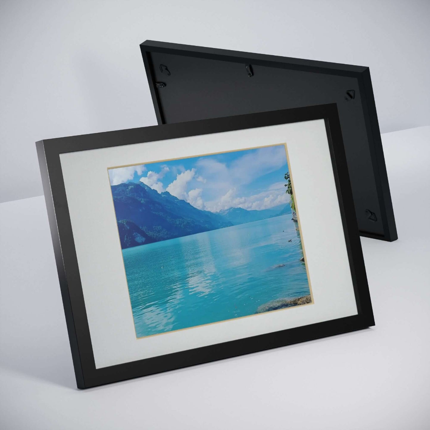 Lake Brienz | Switzerland | Framed Posters, Black